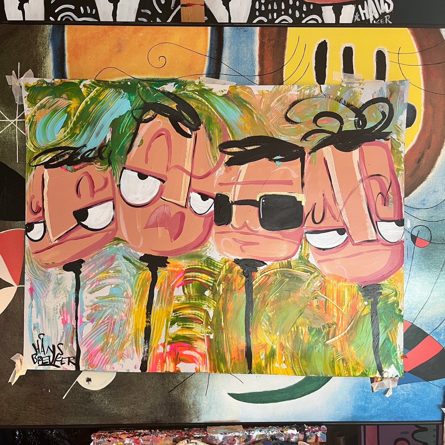 It’s a jungle out there. 80 x 60 cm.