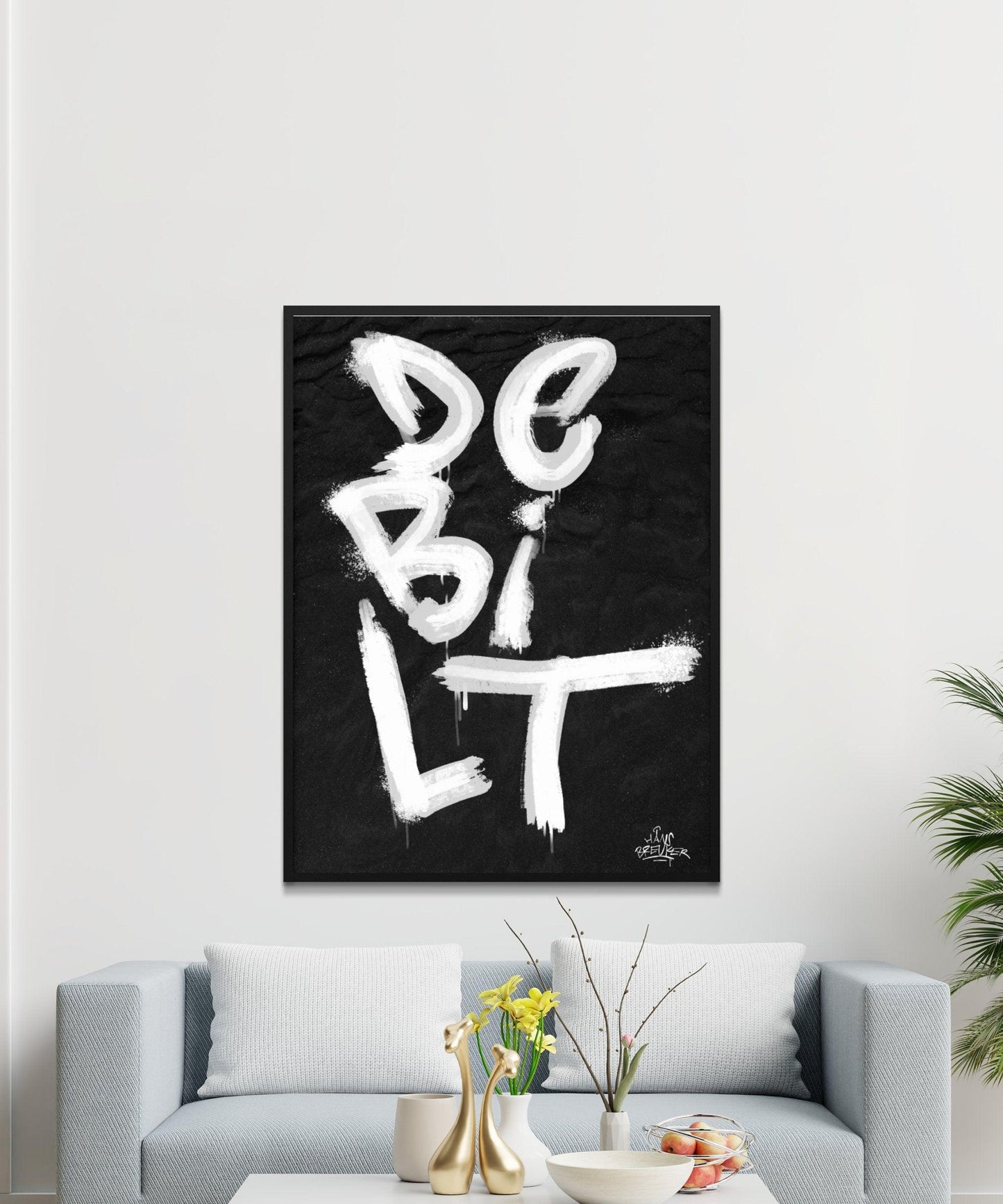 Kalligrafie Poster De Bilt - Hans Breuker