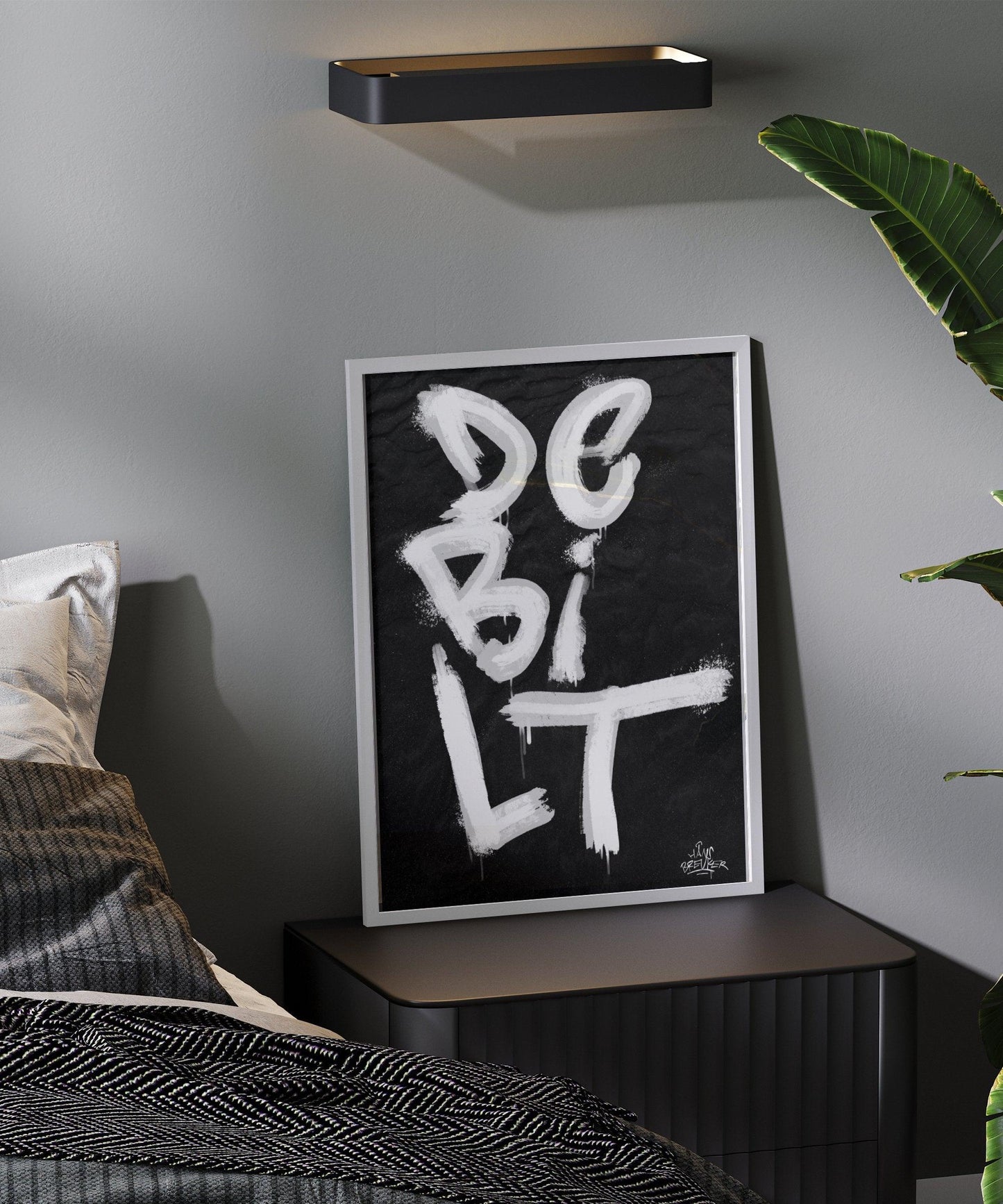 Kalligrafie Poster De Bilt - Hans Breuker