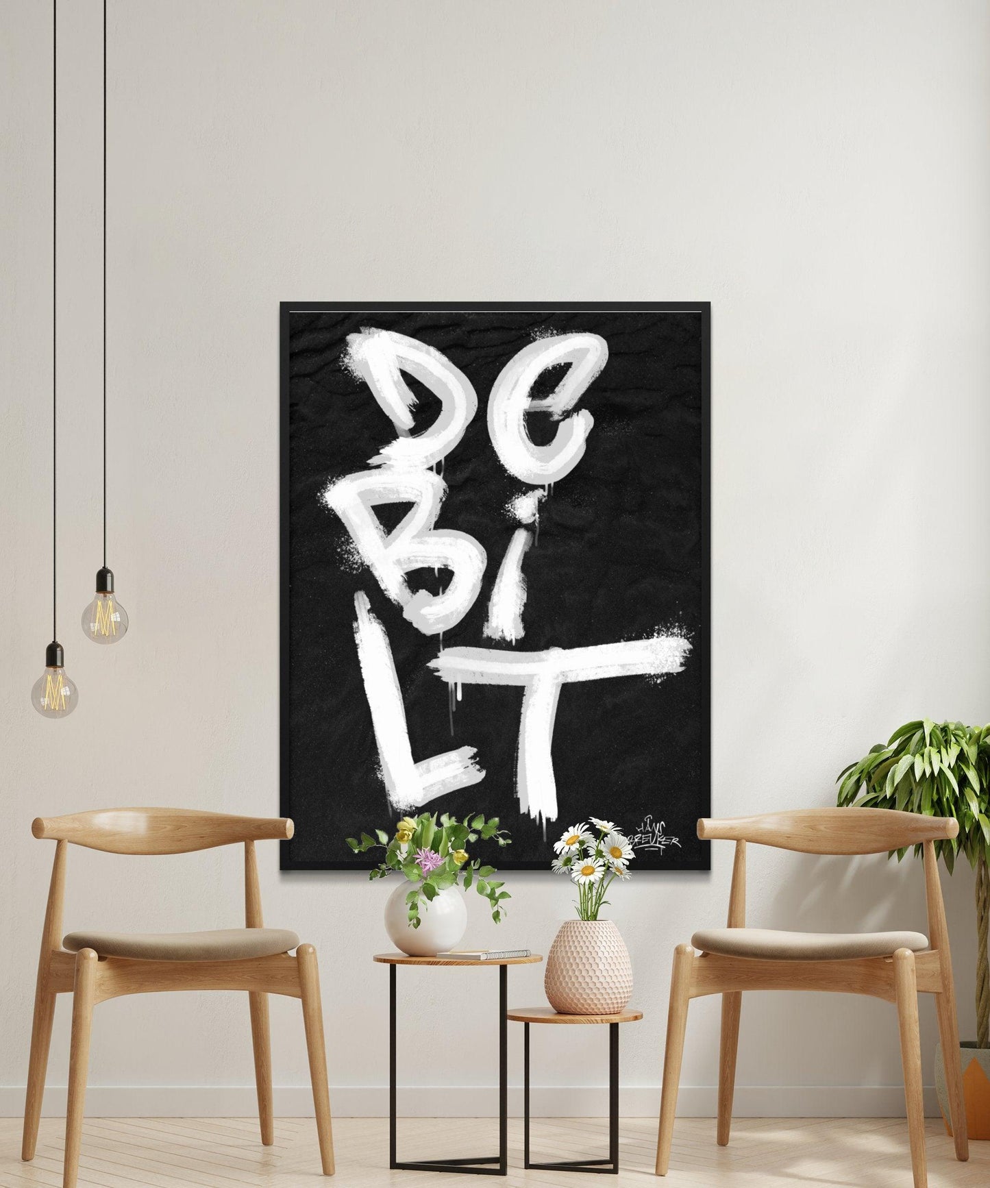 Kalligrafie Poster De Bilt - Hans Breuker