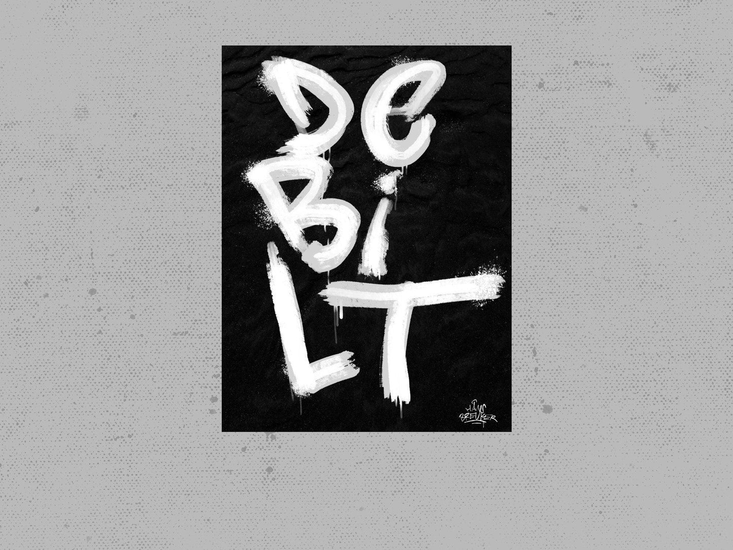 Kalligrafie Poster De Bilt - Hans Breuker