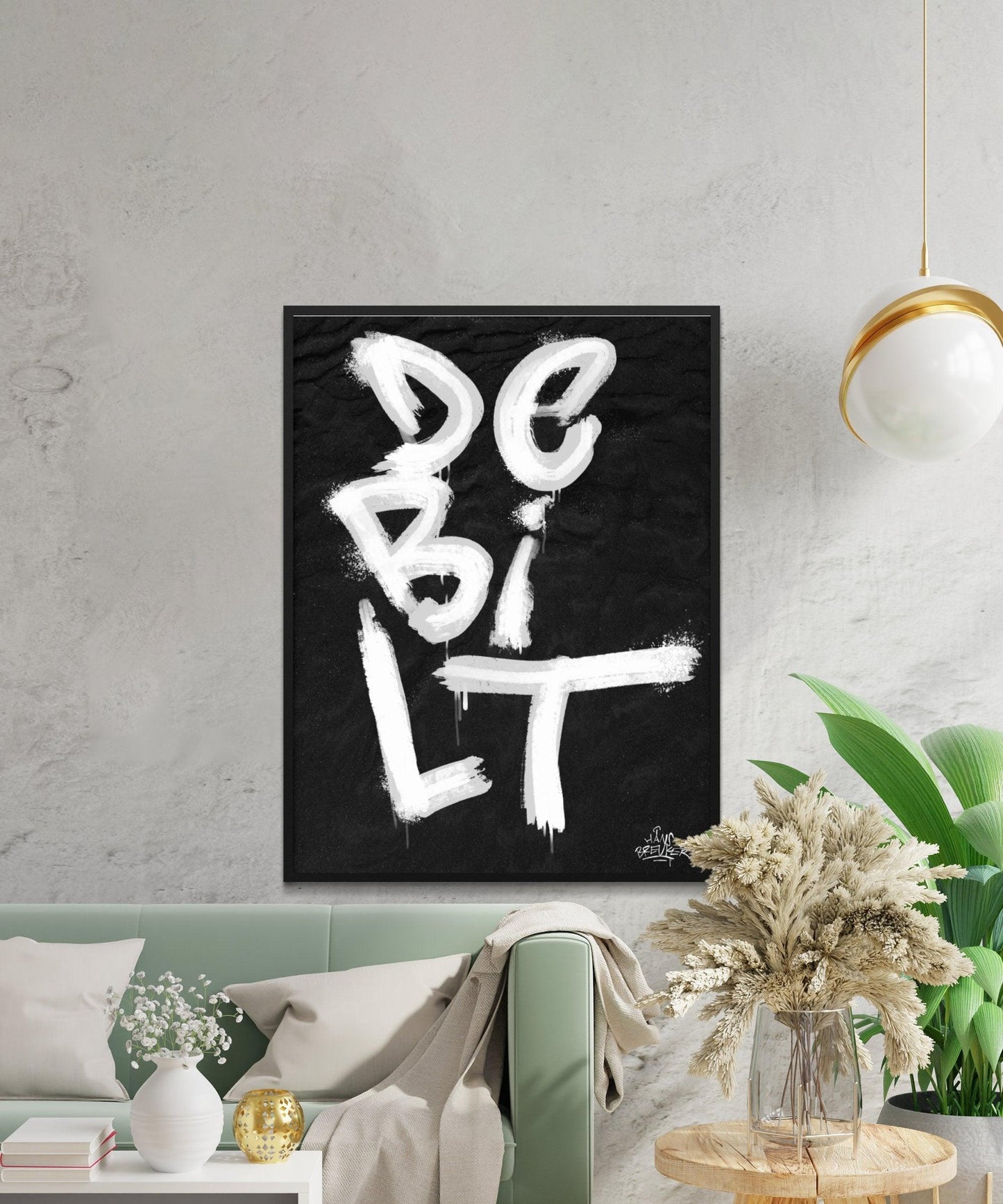Kalligrafie Poster De Bilt - Hans Breuker