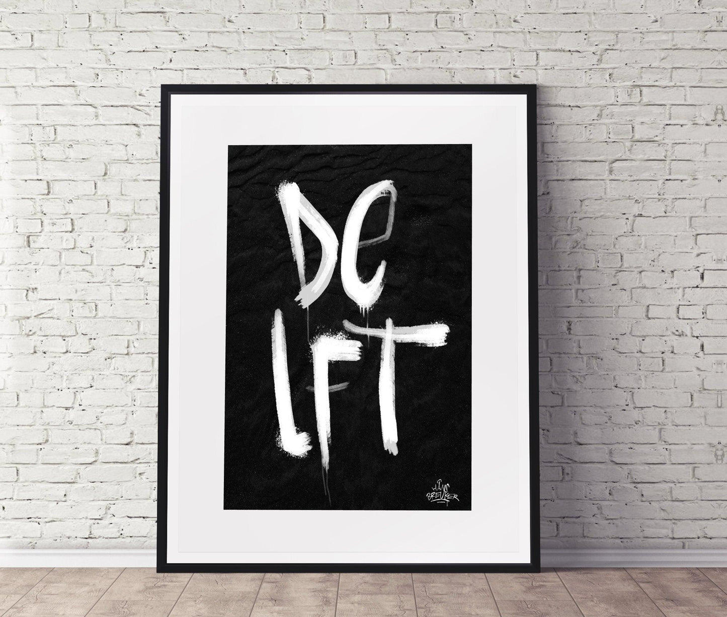 Kalligrafie Poster Delft - Hans Breuker