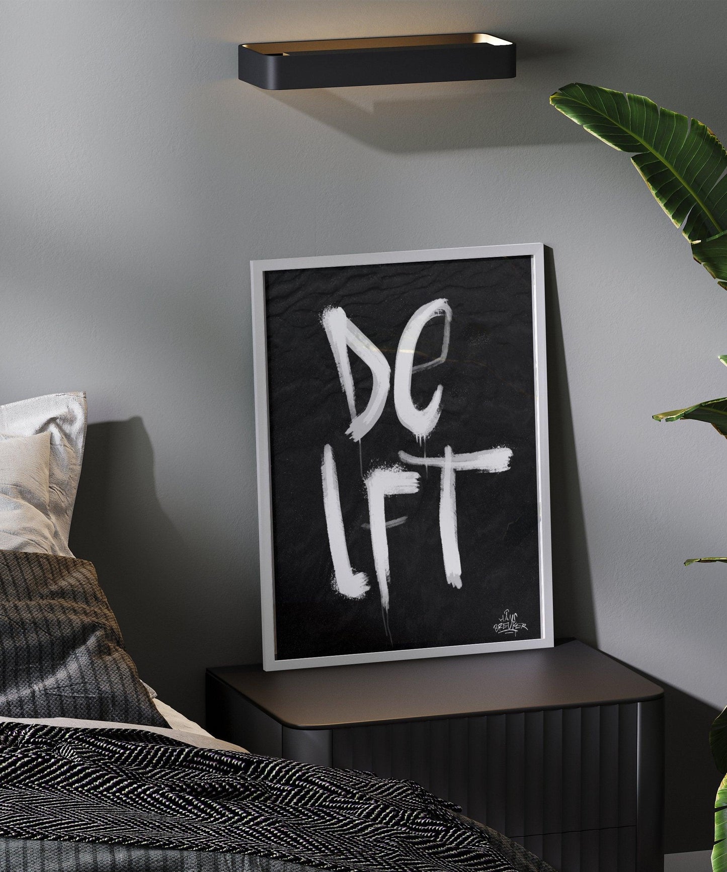 Kalligrafie Poster Delft - Hans Breuker