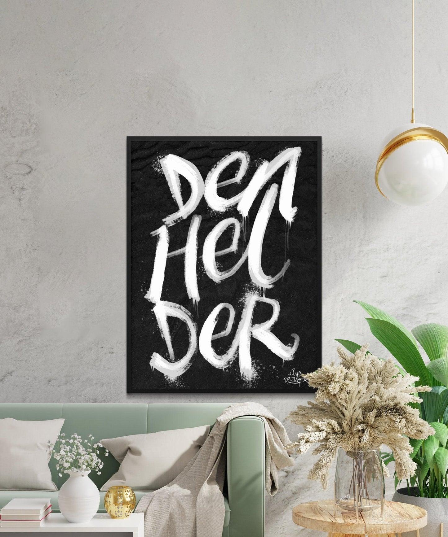 Kalligrafie Poster Den Helder - Hans Breuker
