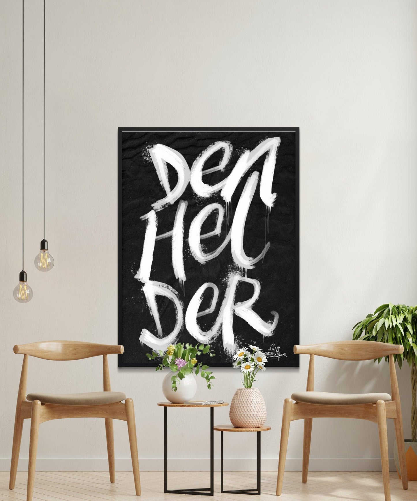 Kalligrafie Poster Den Helder - Hans Breuker