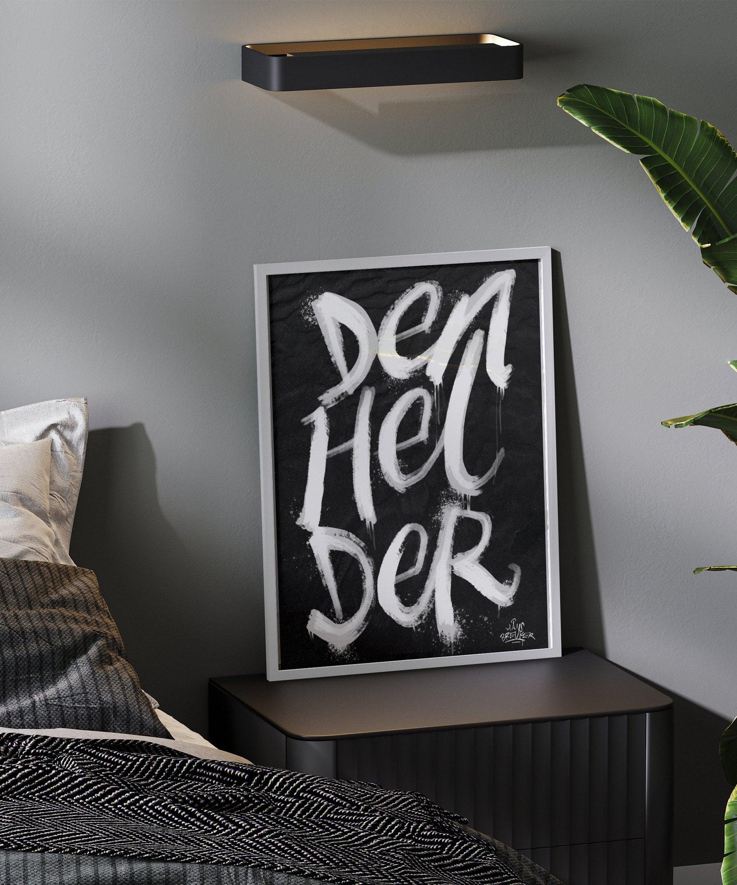 Kalligrafie Poster Den Helder - Hans Breuker
