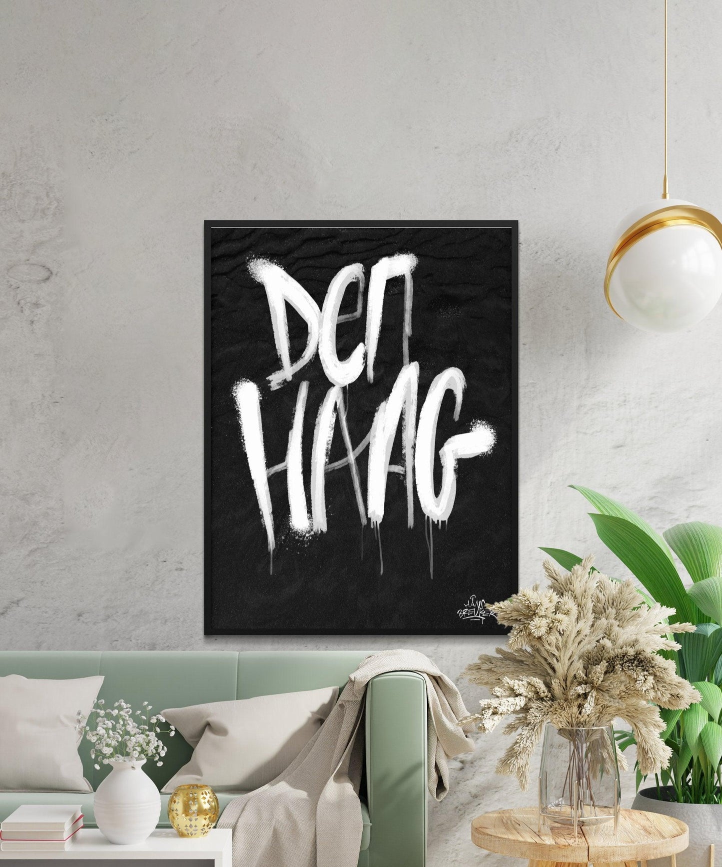 Kalligrafie Poster Den Haag - Hans Breuker