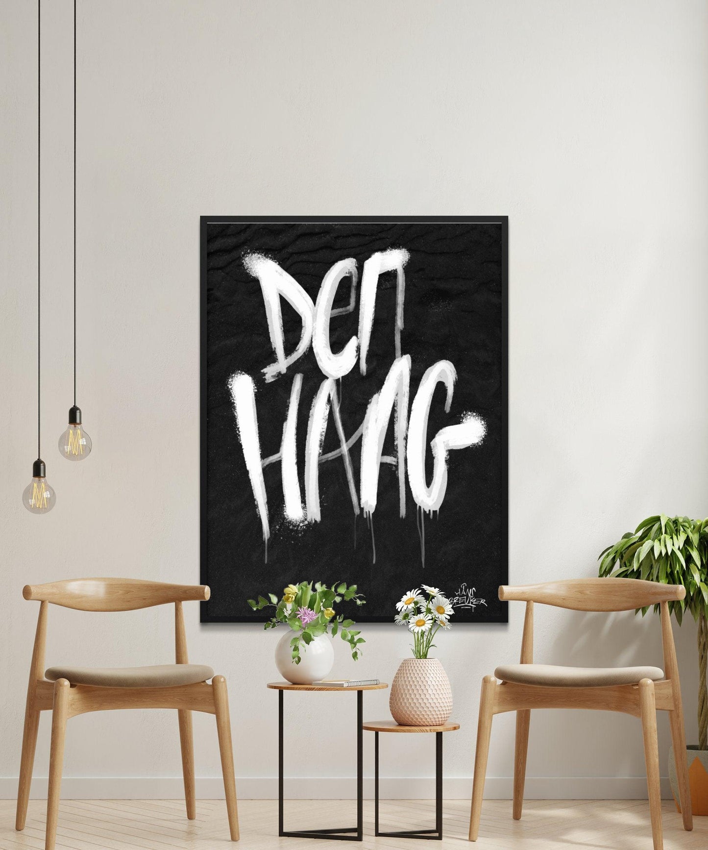 Kalligrafie Poster Den Haag - Hans Breuker