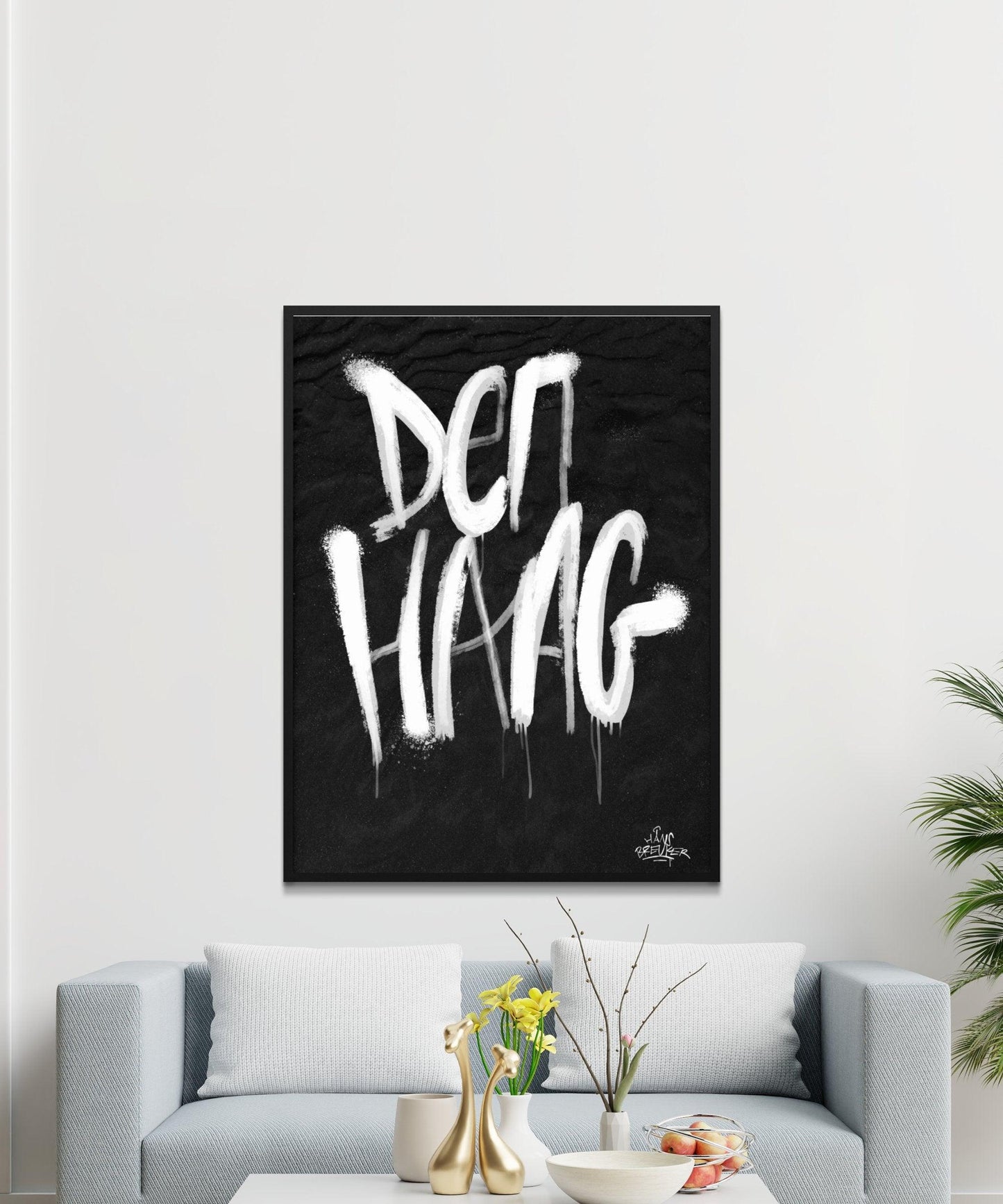 Kalligrafie Poster Den Haag - Hans Breuker
