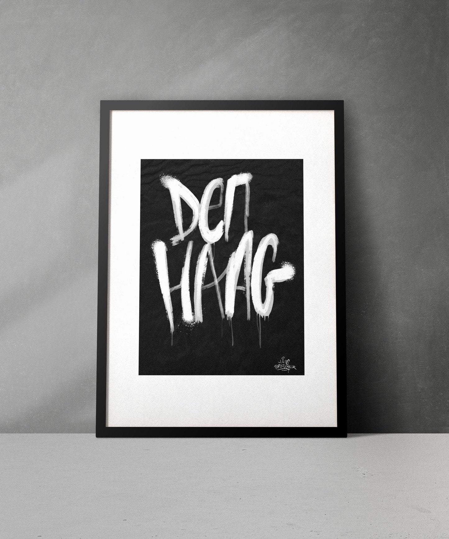 Kalligrafie Poster Den Haag - Hans Breuker