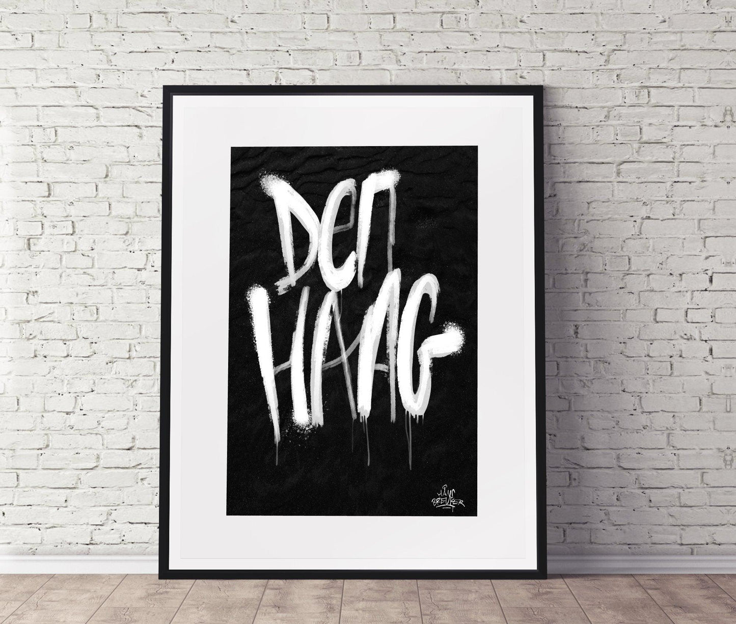 Kalligrafie Poster Den Haag - Hans Breuker