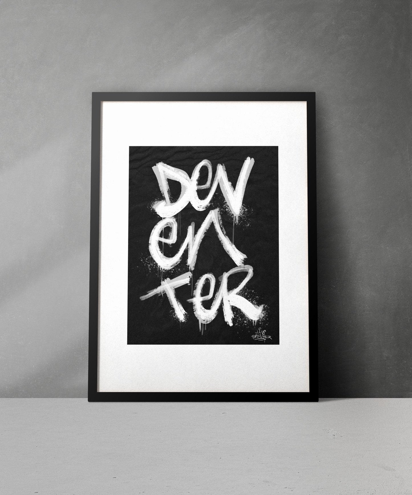 Kalligrafie Poster Deventer - Hans Breuker