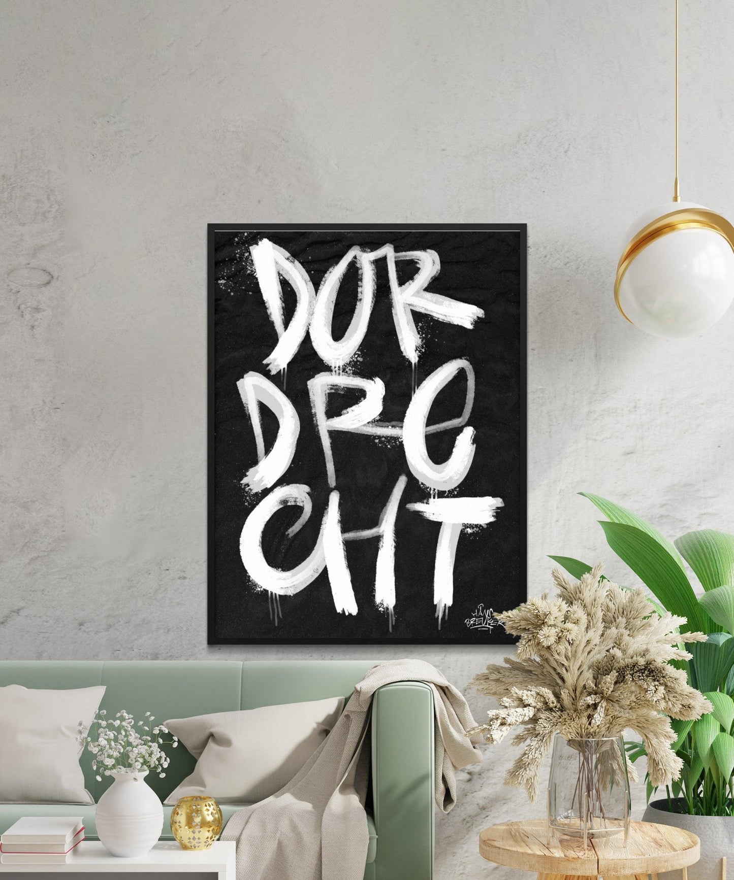 Kalligrafie Poster Dordrecht - Hans Breuker