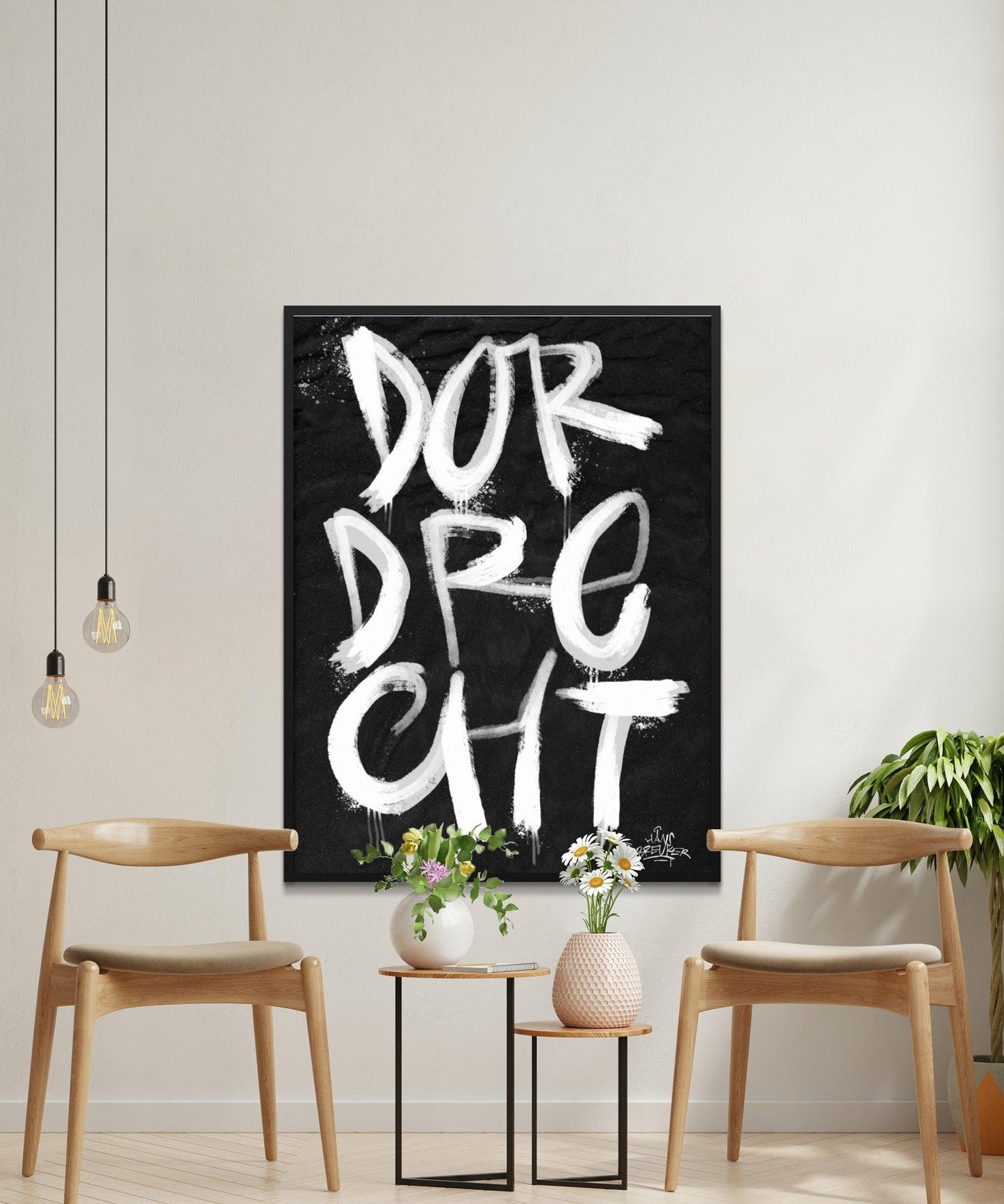 Kalligrafie Poster Dordrecht - Hans Breuker