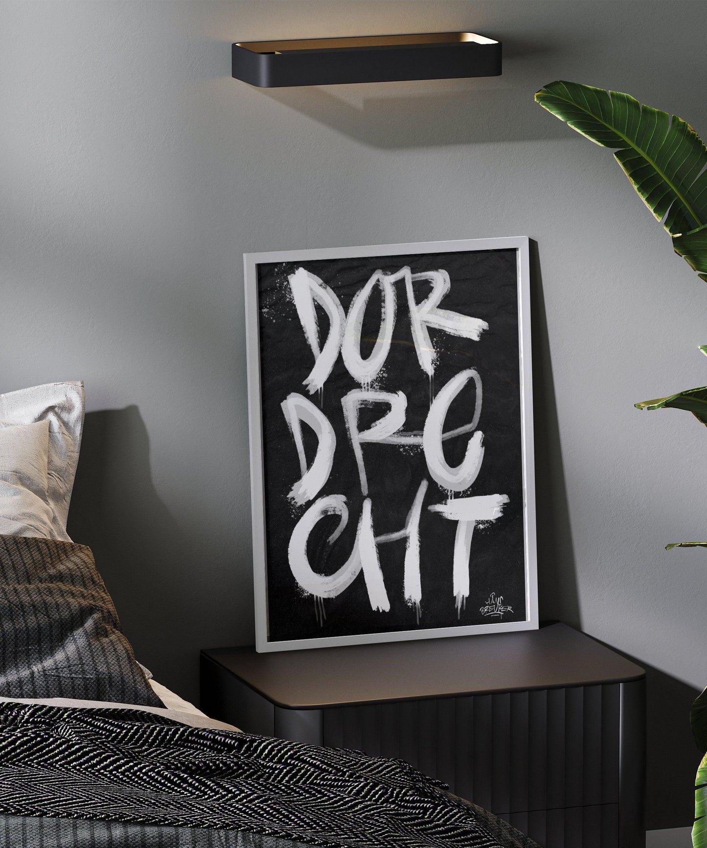 Kalligrafie Poster Dordrecht - Hans Breuker