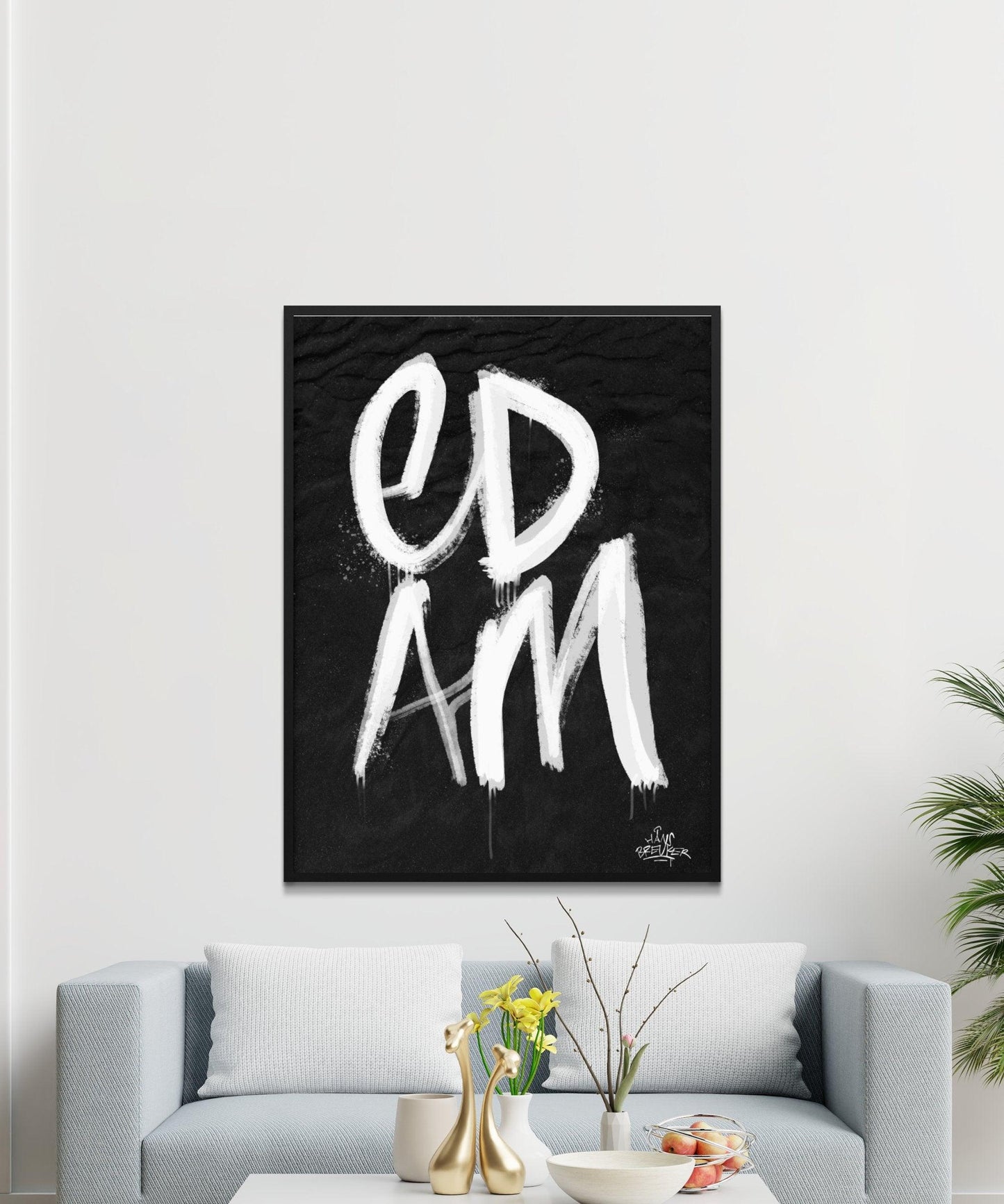 Kalligrafie Poster Edam - Hans Breuker