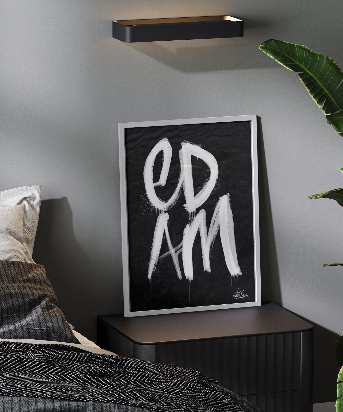 Kalligrafie Poster Edam - Hans Breuker