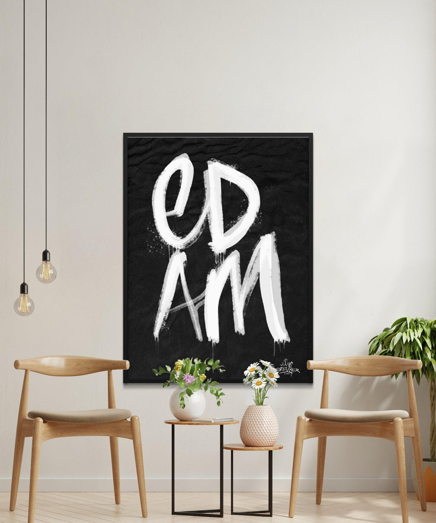 Kalligrafie Poster Edam - Hans Breuker