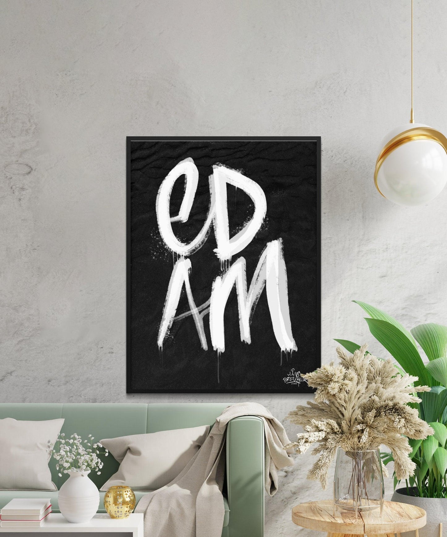 Kalligrafie Poster Edam - Hans Breuker