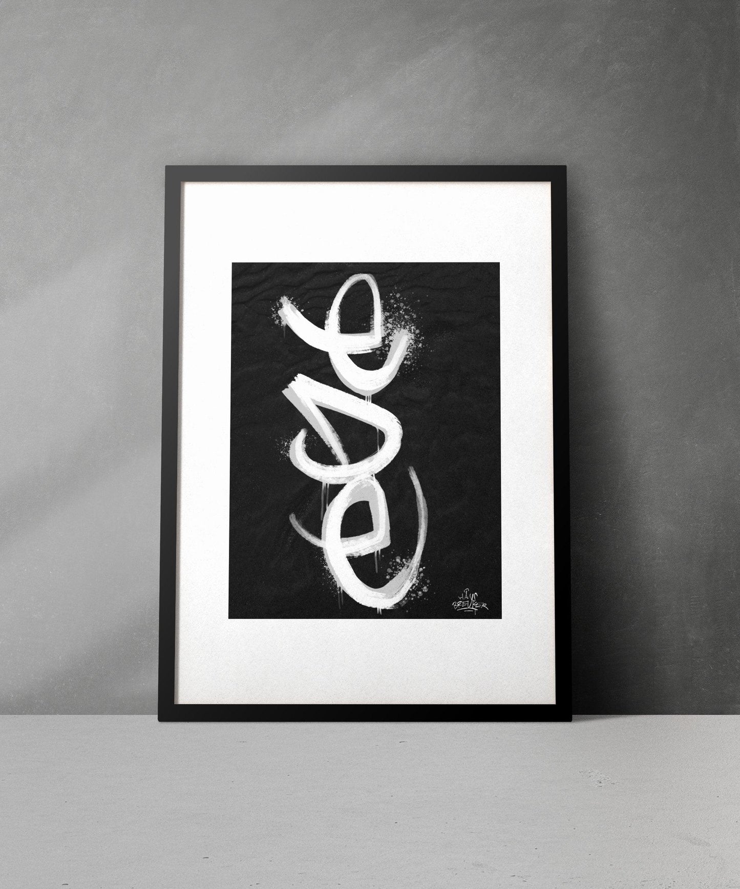 Kalligrafie Poster Ede - Hans Breuker