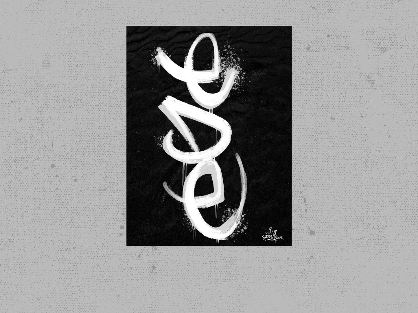 Kalligrafie Poster Ede - Hans Breuker