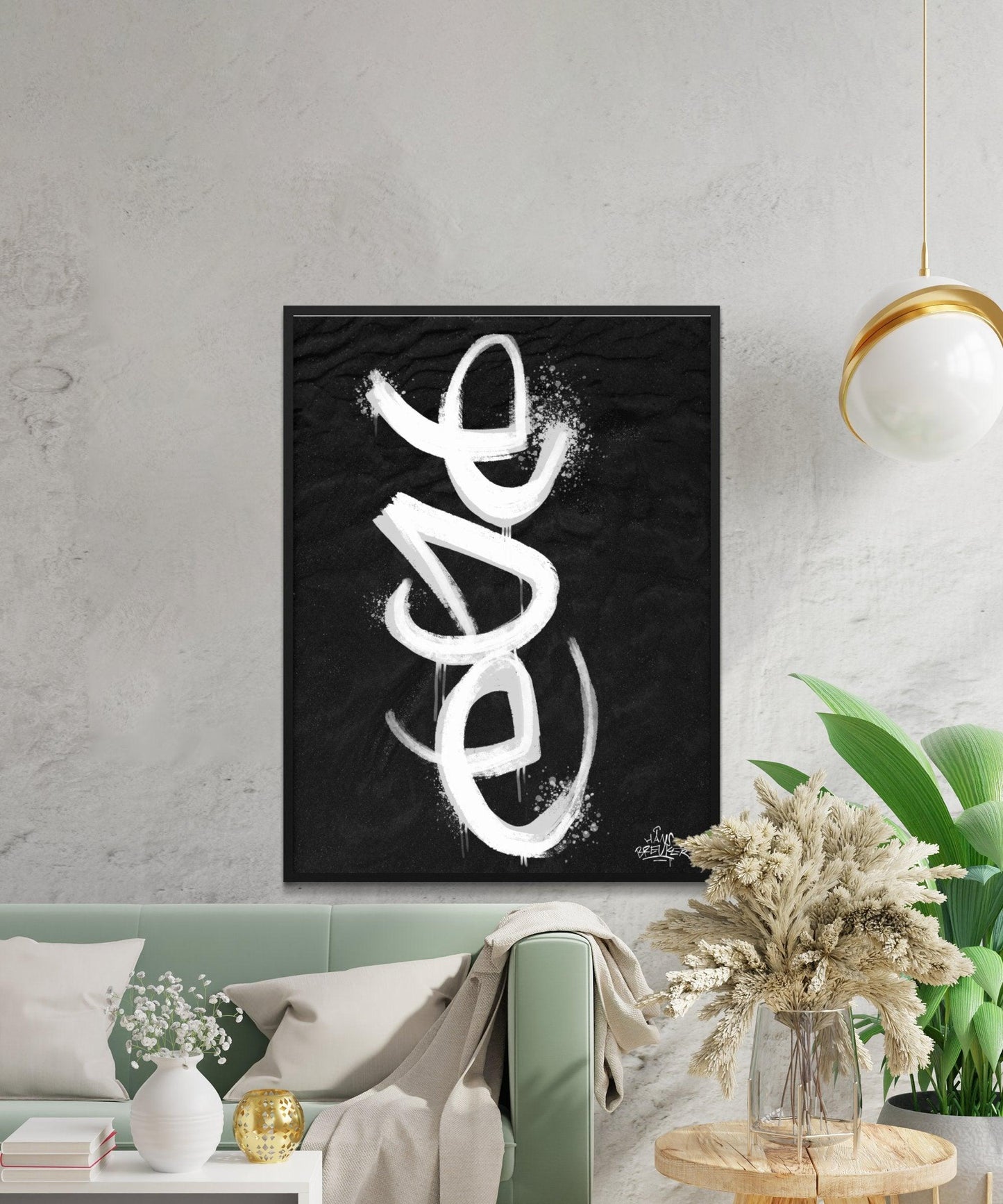 Kalligrafie Poster Ede - Hans Breuker