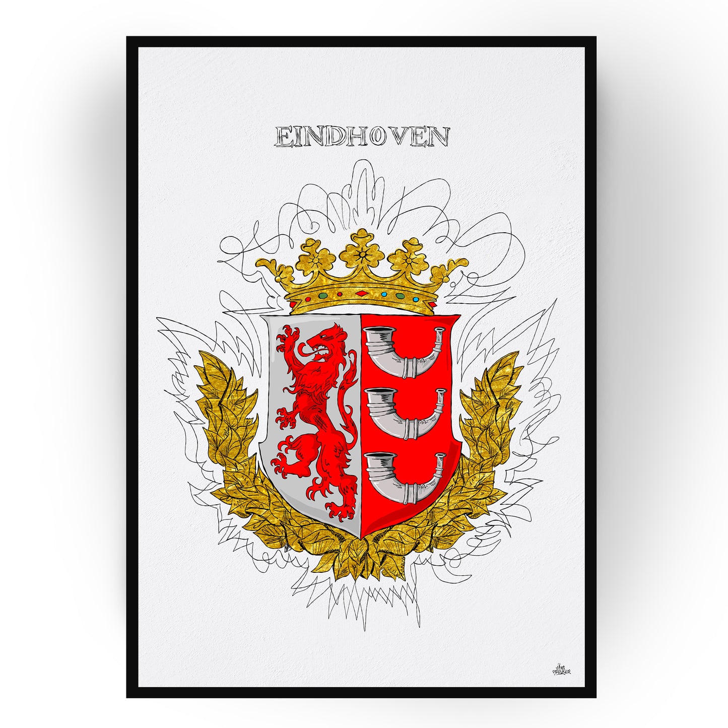 Gepersonaliseerd Stadswapen van Eindhoven poster