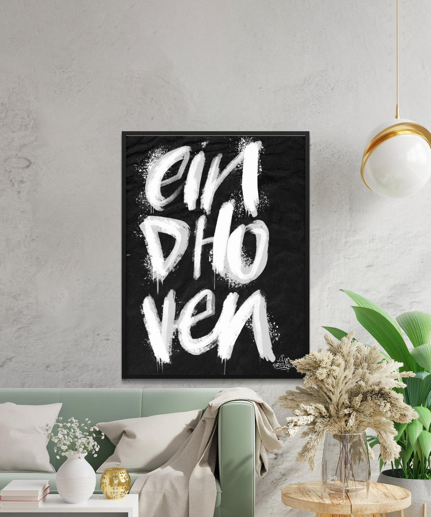 Kalligrafie Poster Eindhoven - Hans Breuker