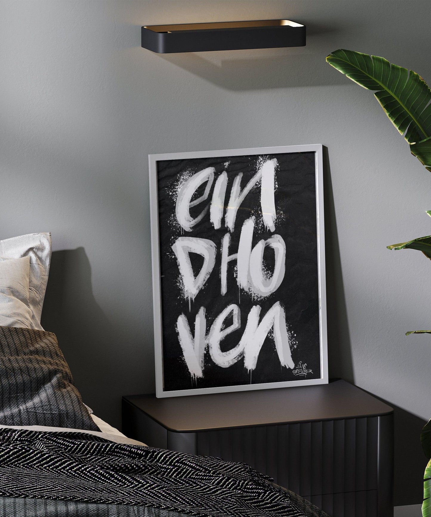 Kalligrafie Poster Eindhoven - Hans Breuker