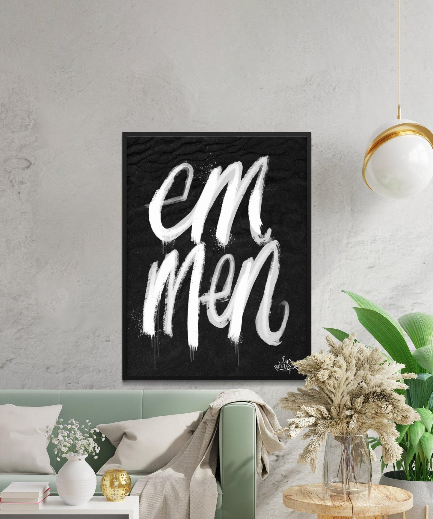 Kalligrafie Poster Emmen - Hans Breuker