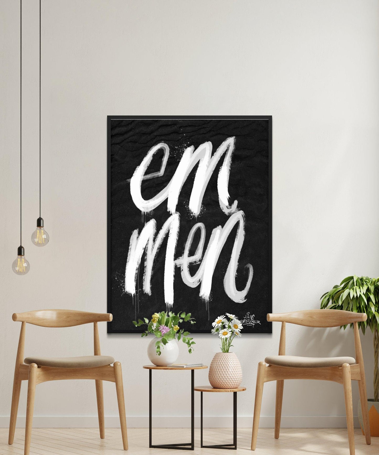 Kalligrafie Poster Emmen - Hans Breuker