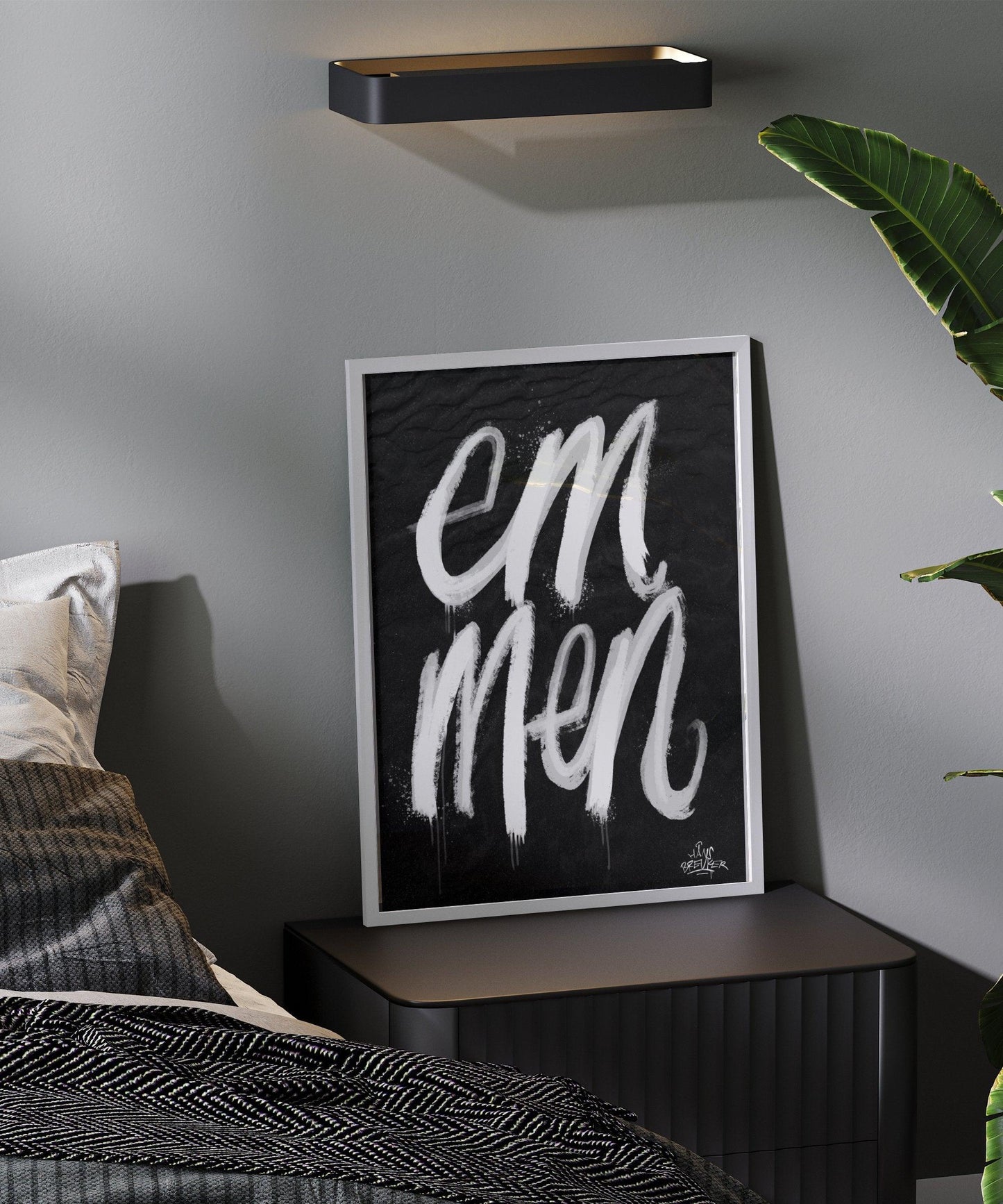 Kalligrafie Poster Emmen - Hans Breuker