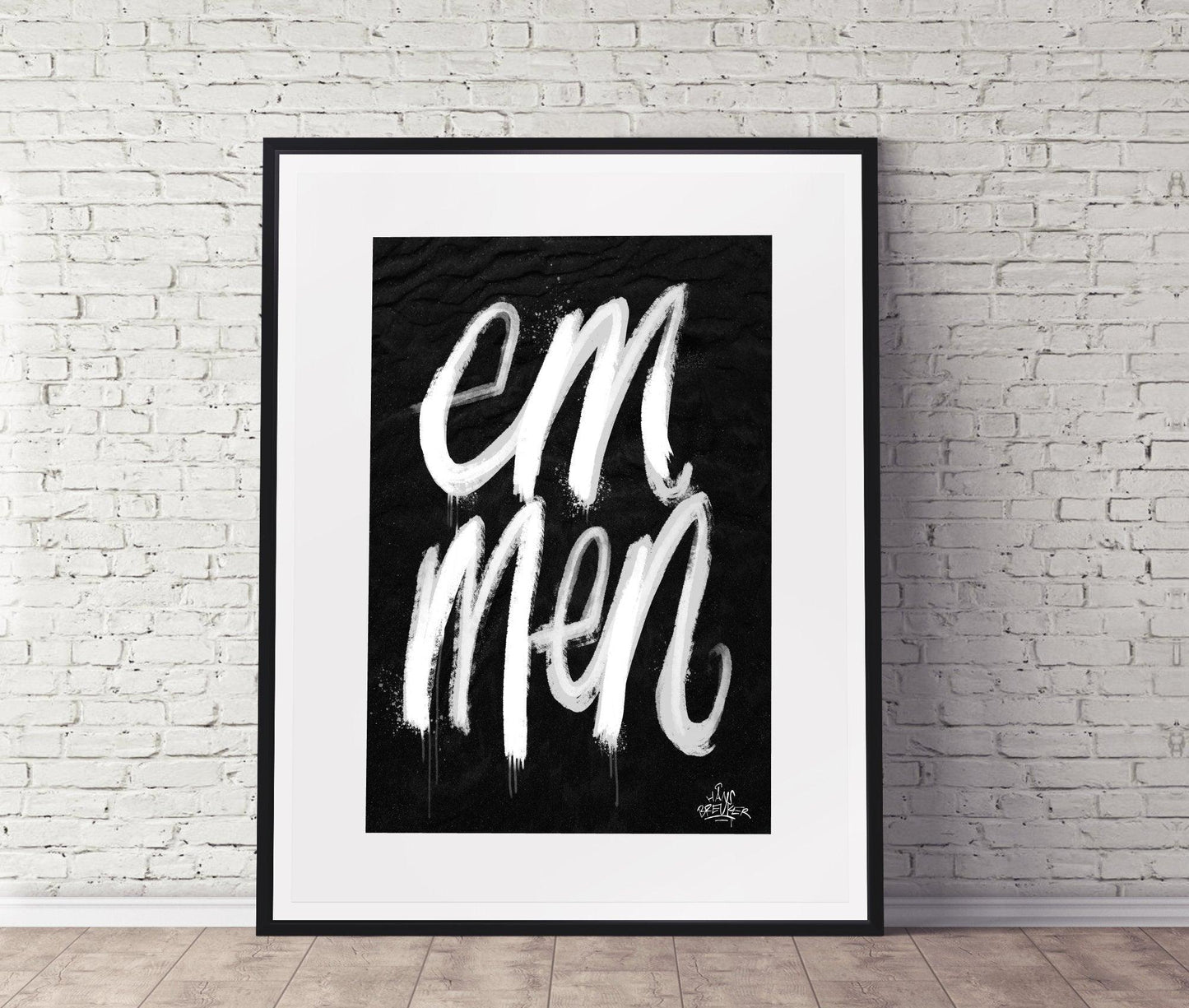 Kalligrafie Poster Emmen - Hans Breuker