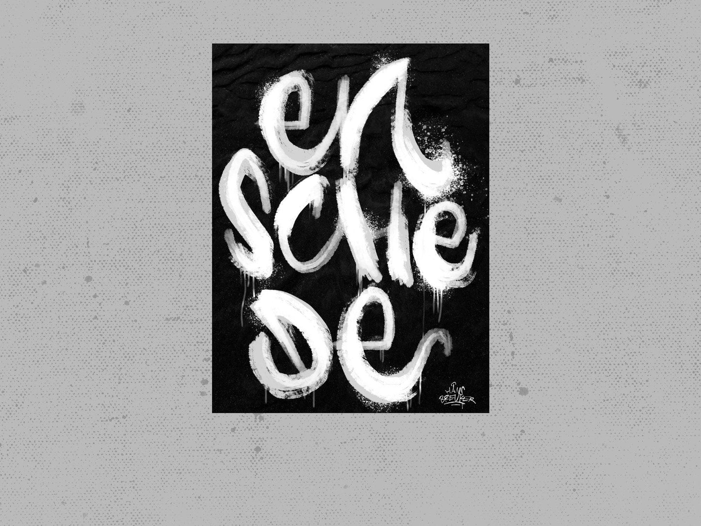 Kalligrafie Poster Enschede - Hans Breuker