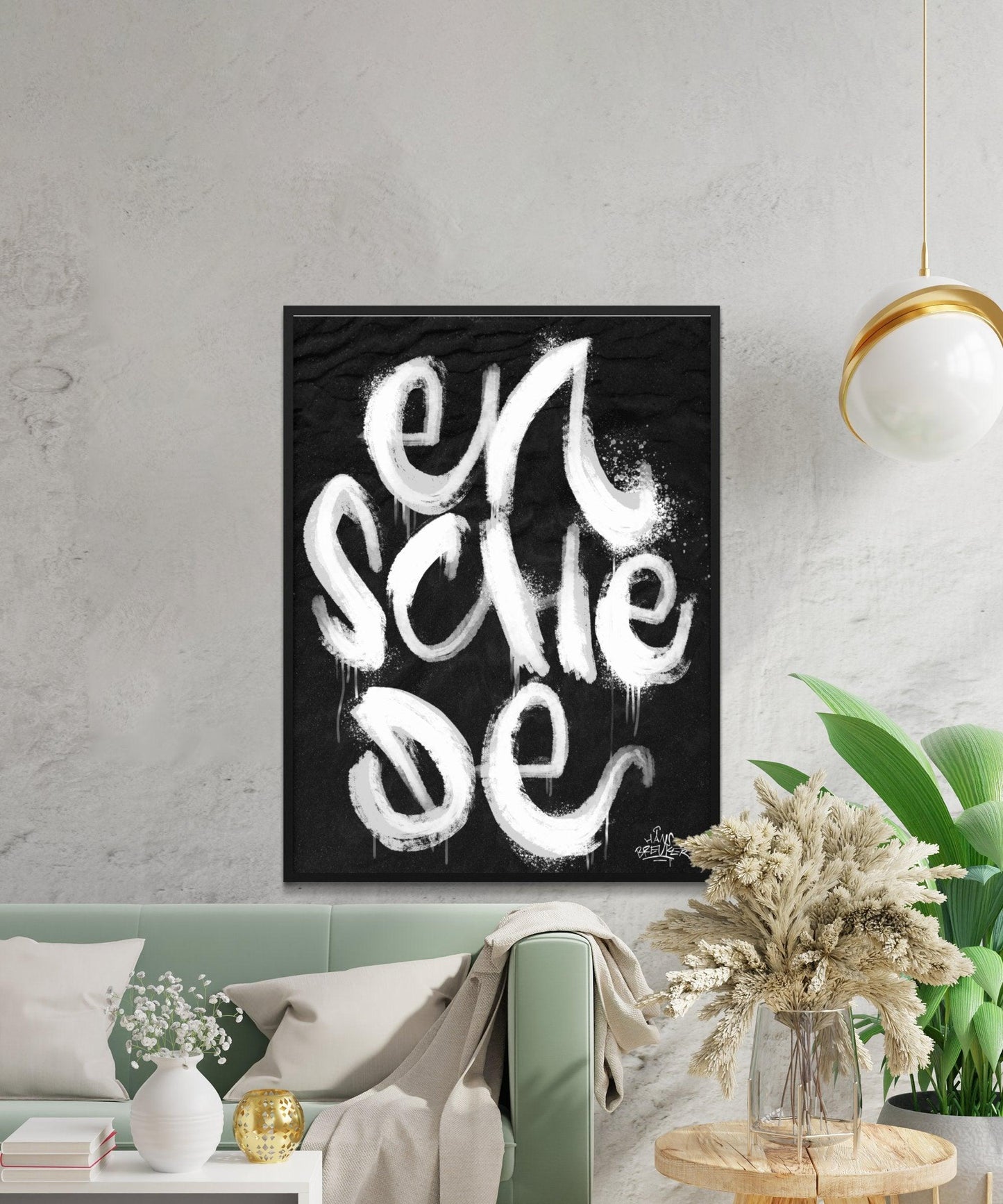 Kalligrafie Poster Enschede - Hans Breuker