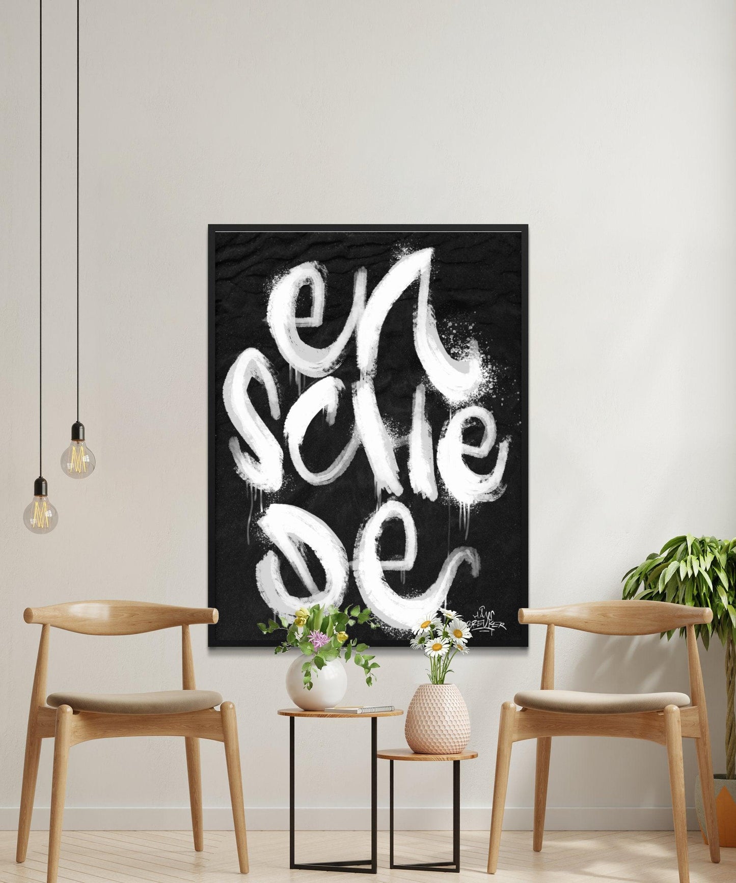 Kalligrafie Poster Enschede - Hans Breuker