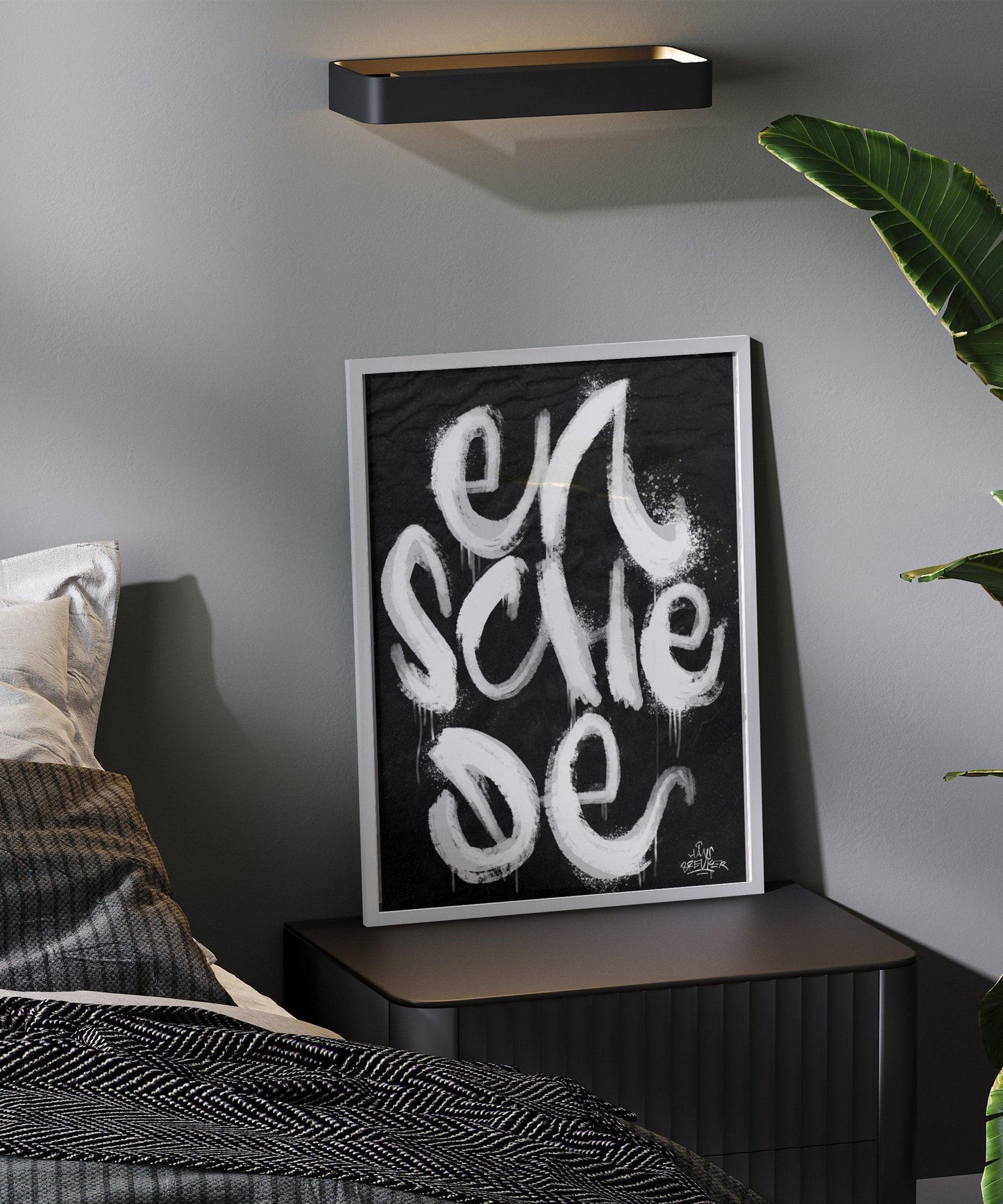 Kalligrafie Poster Enschede - Hans Breuker