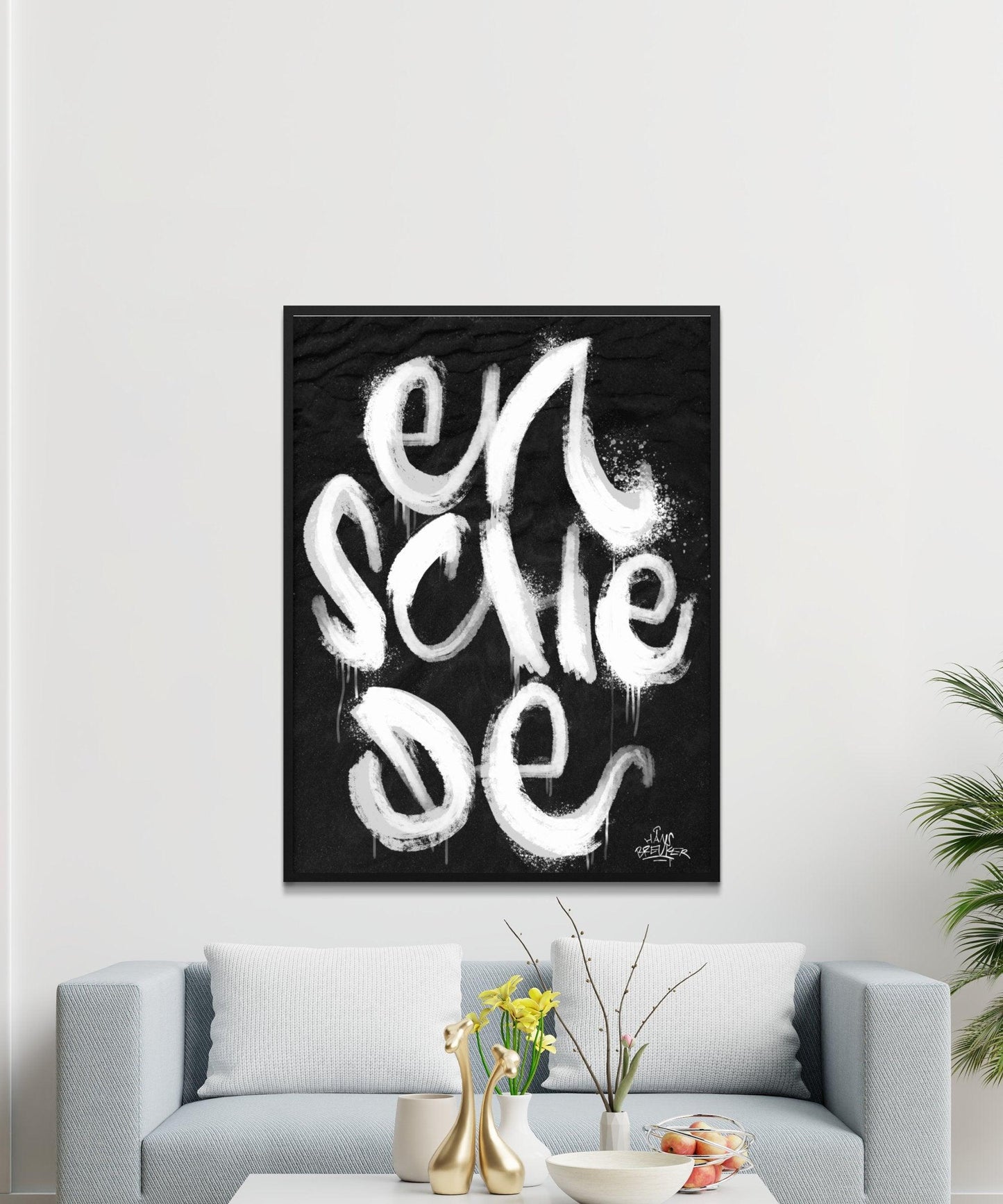 Kalligrafie Poster Enschede - Hans Breuker