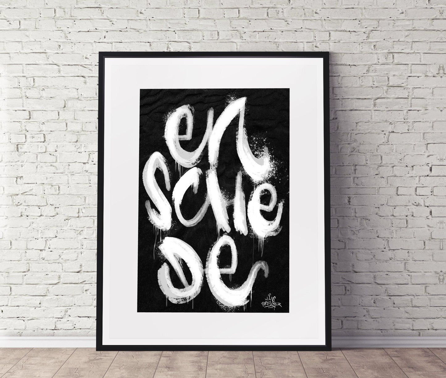Kalligrafie Poster Enschede - Hans Breuker