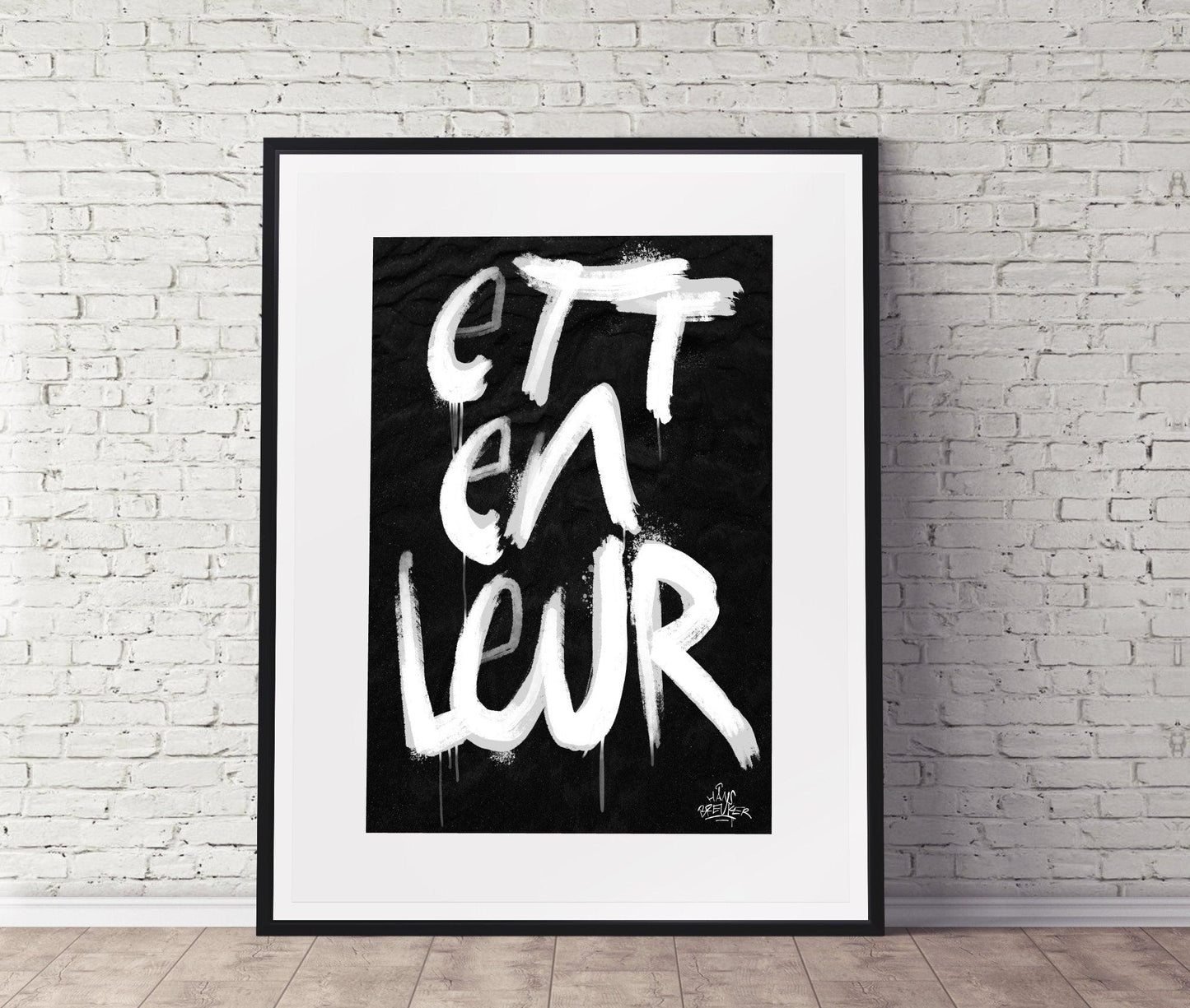 Kalligrafie Poster Etten-Leur - Hans Breuker