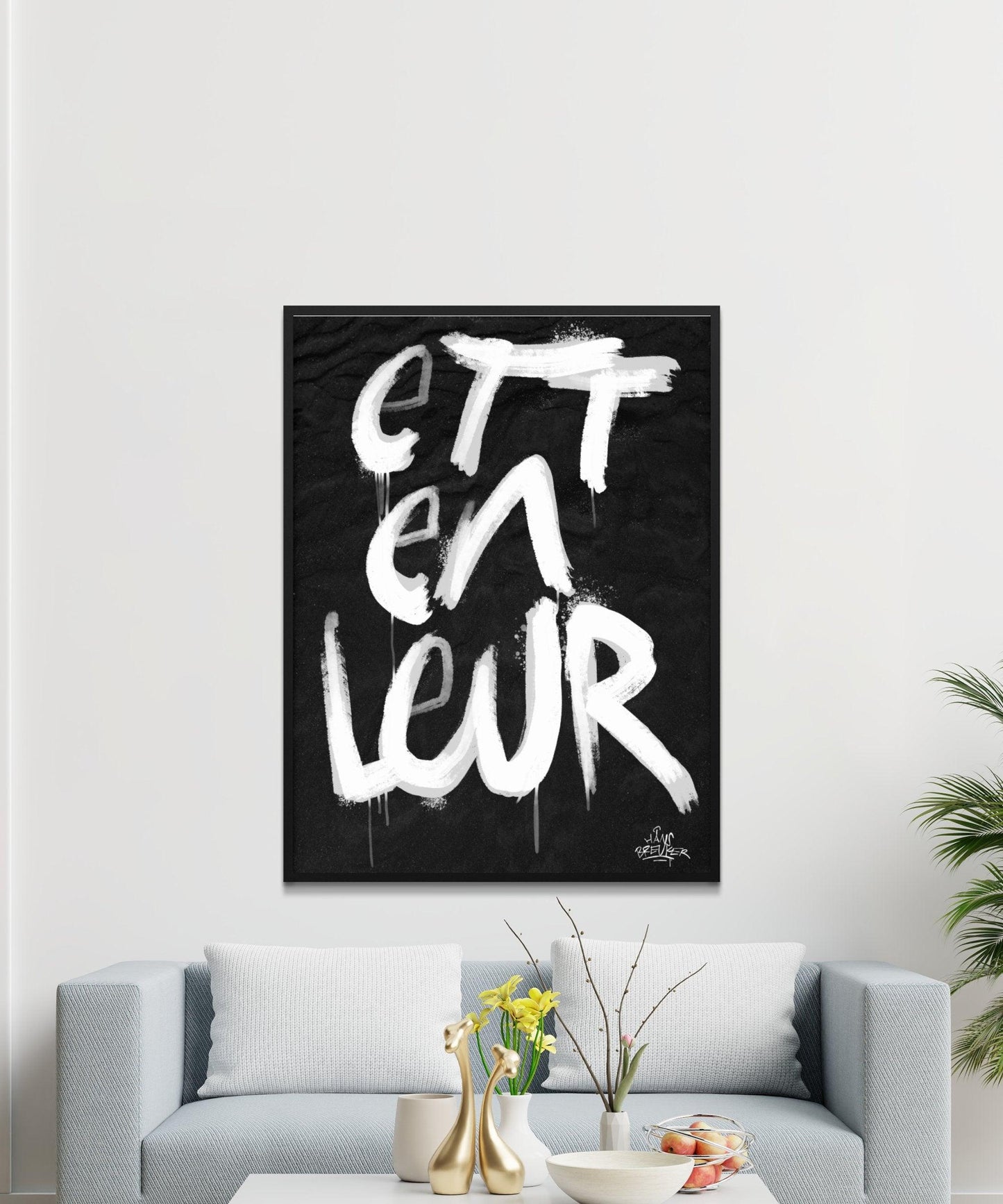 Kalligrafie Poster Etten-Leur - Hans Breuker