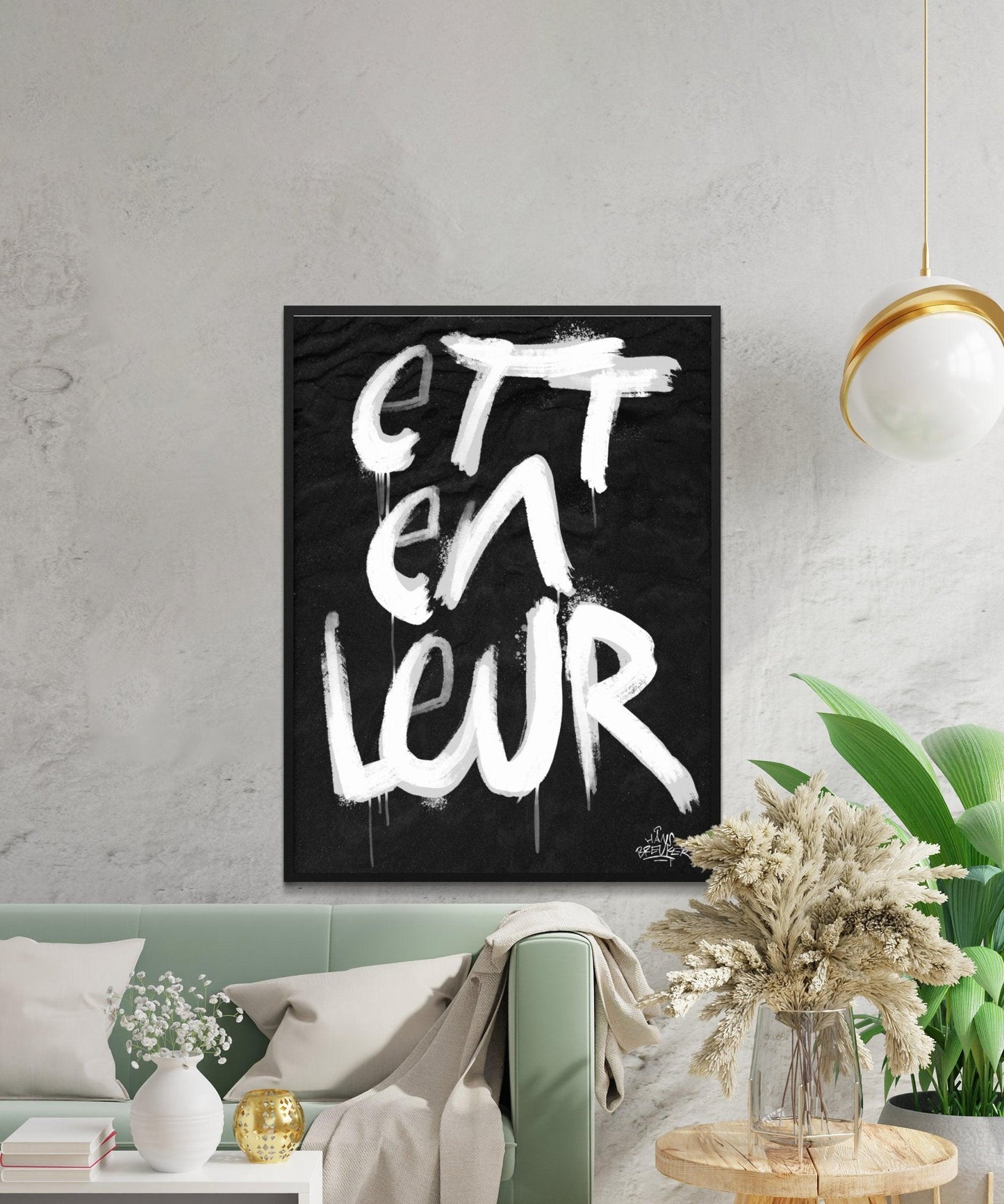 Kalligrafie Poster Etten-Leur - Hans Breuker
