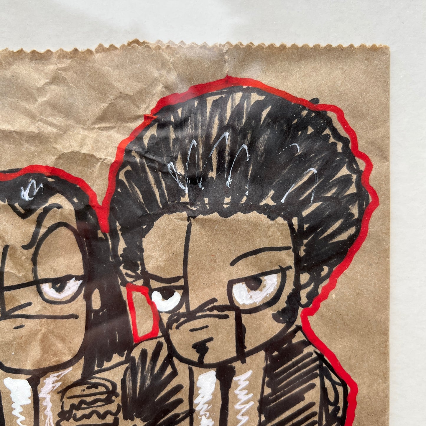 I’m loving it. Moneybag. Ingelijst 40 x 50 cm