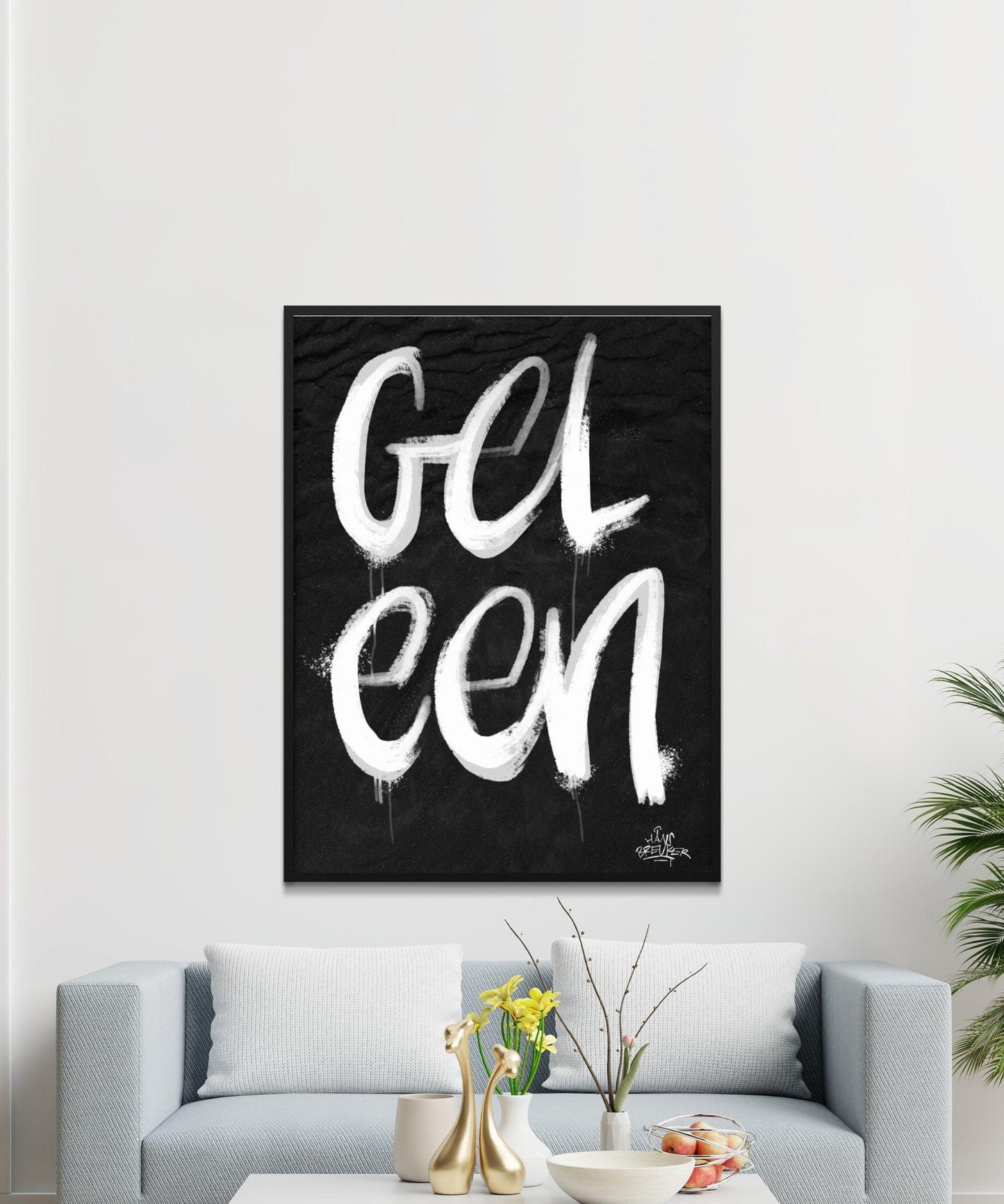 Kalligrafie Poster Geleen - Hans Breuker