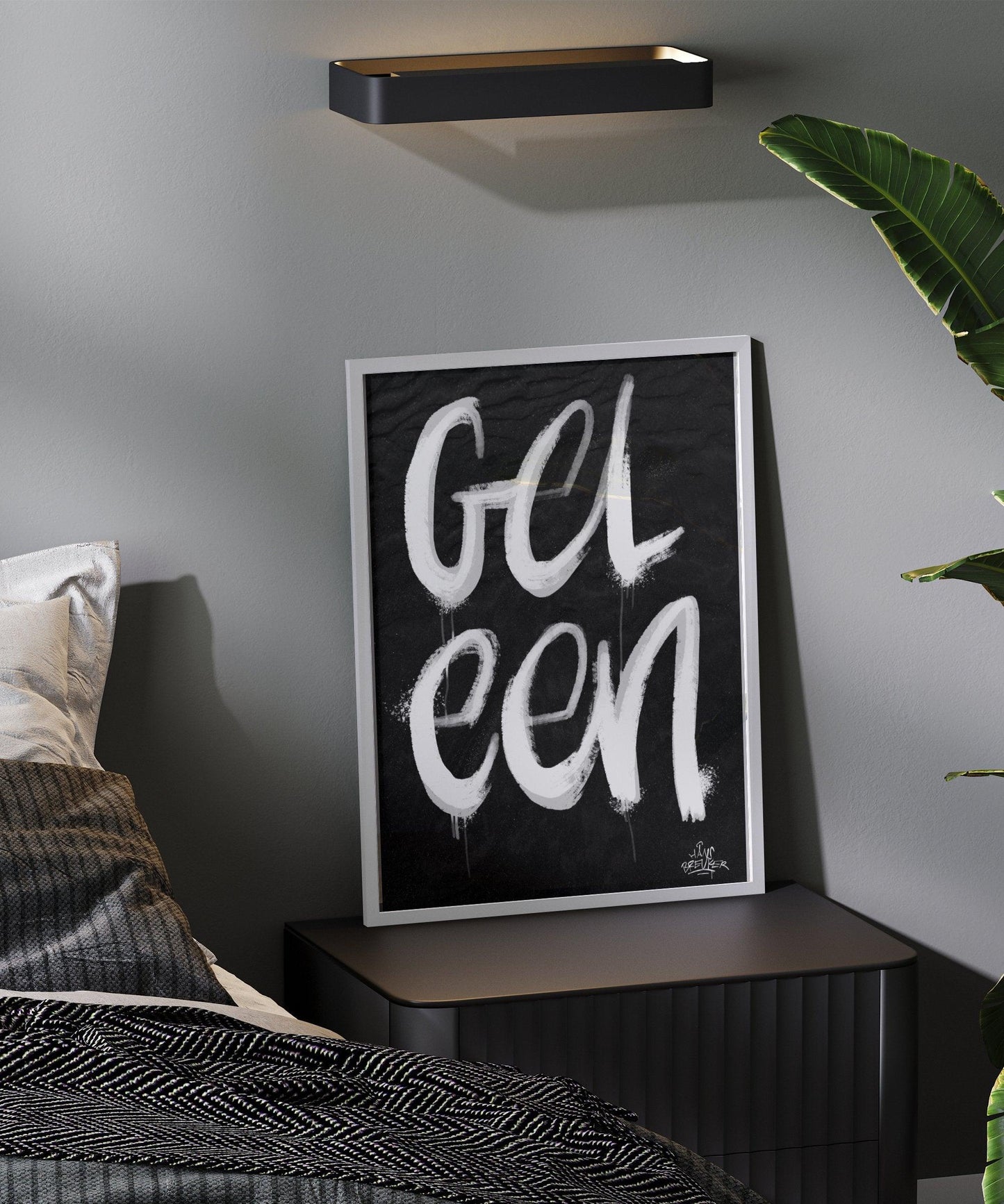 Kalligrafie Poster Geleen - Hans Breuker