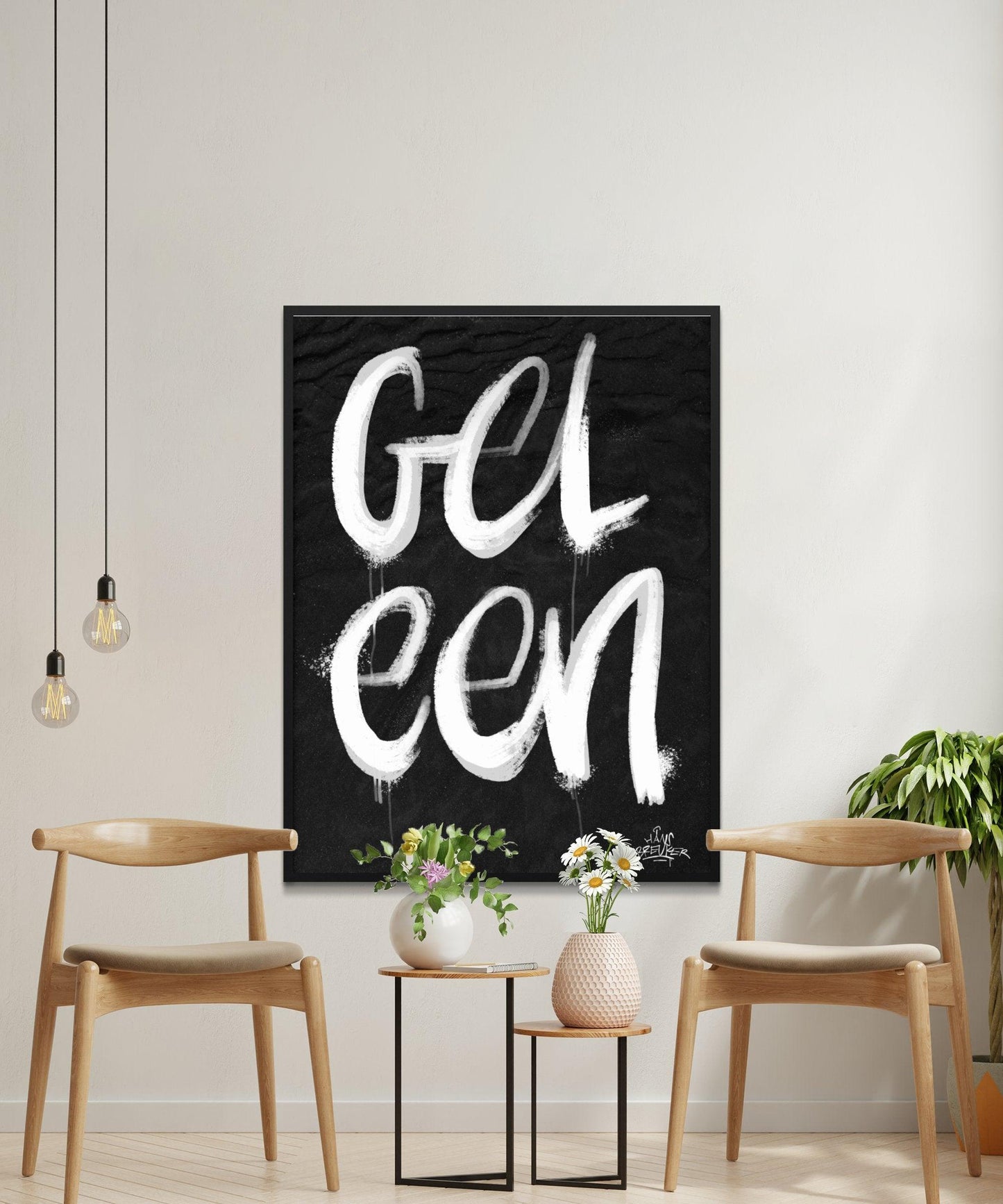 Kalligrafie Poster Geleen - Hans Breuker