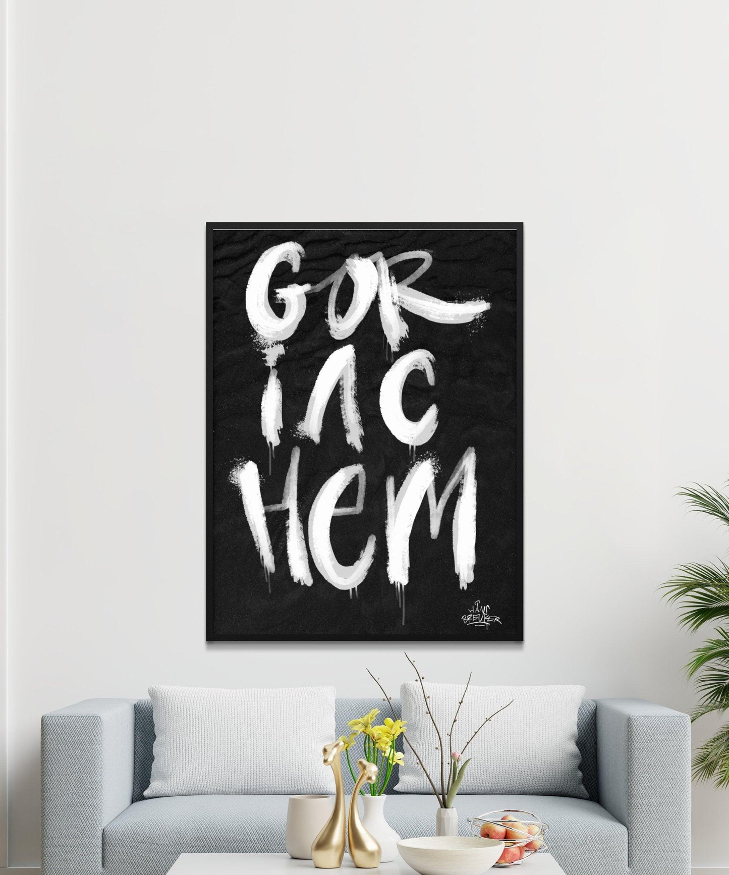 Kalligrafie Poster Gorinchem - Hans Breuker