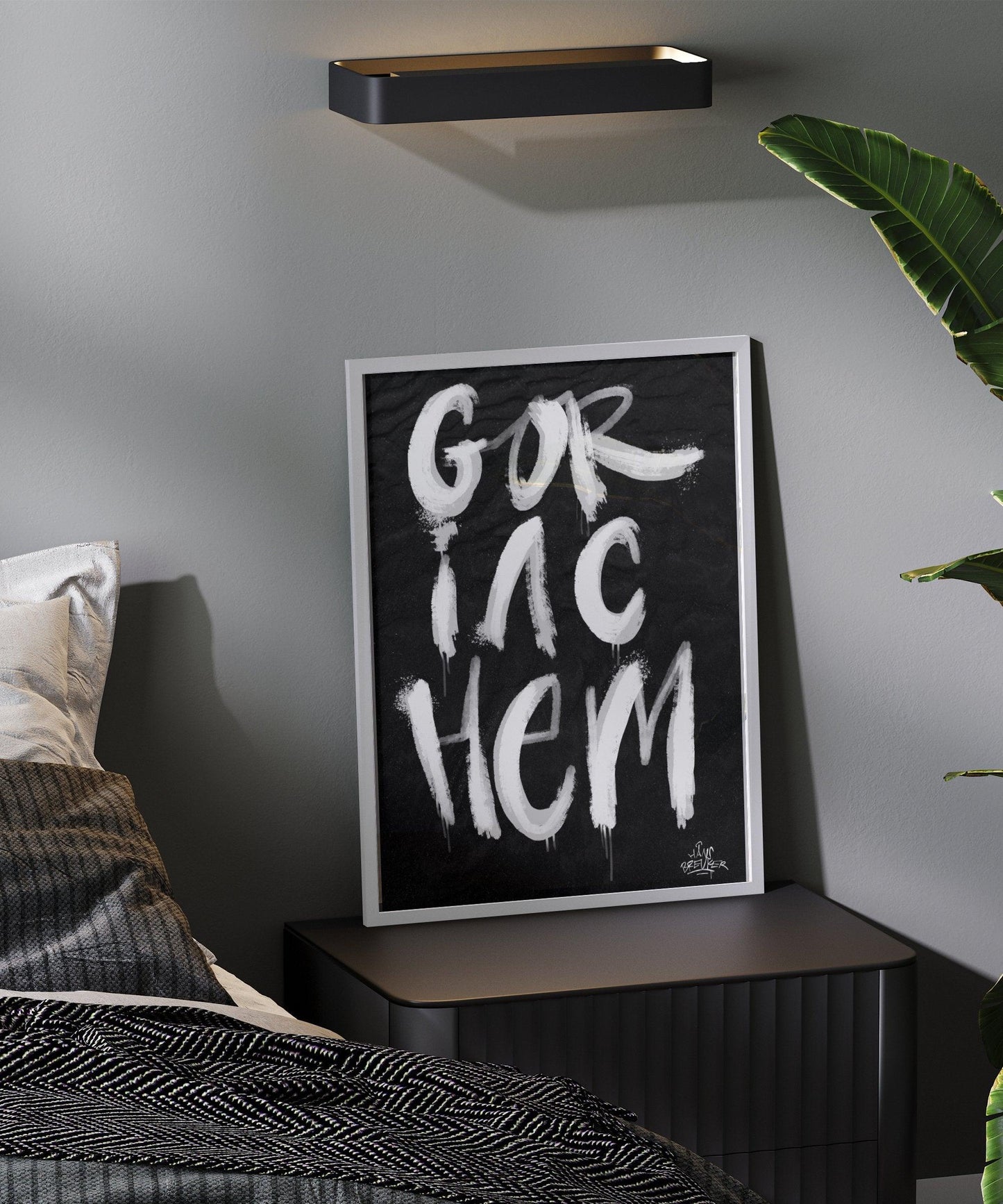 Kalligrafie Poster Gorinchem - Hans Breuker