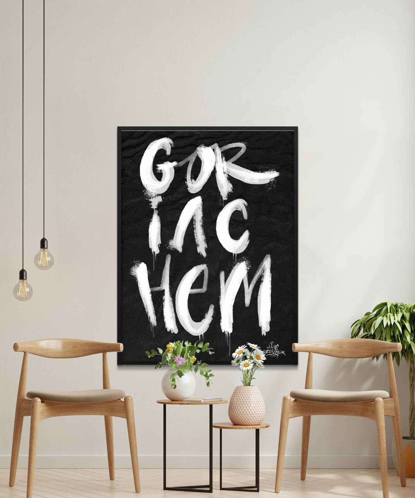 Kalligrafie Poster Gorinchem - Hans Breuker